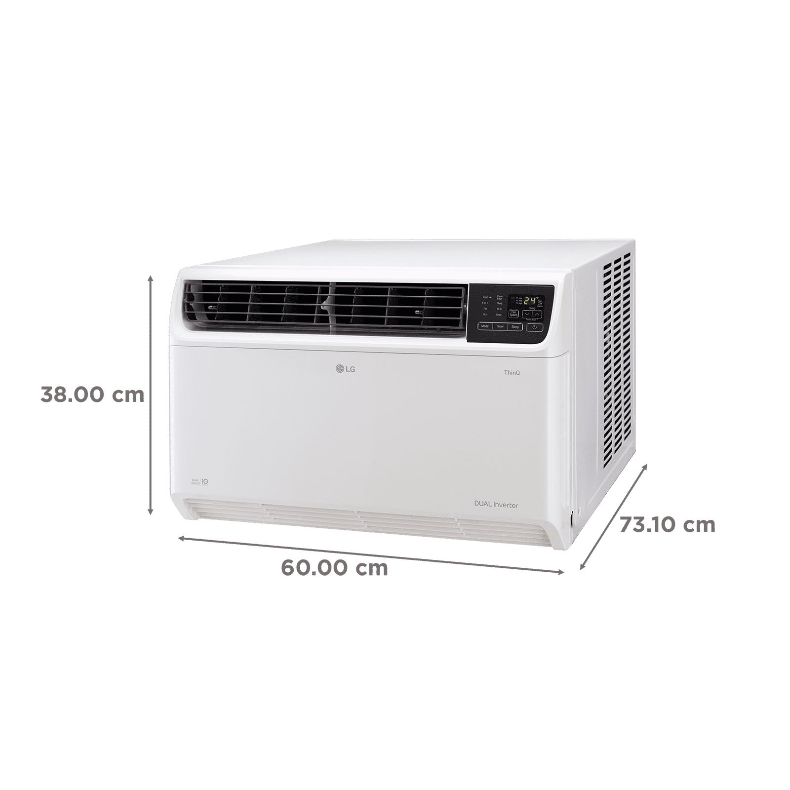 LG 2 Ton 4 Star AI Dual Inverter Window Smart AC with Clean Filter (Copper Condenser, RW-Q24WWYA)_4