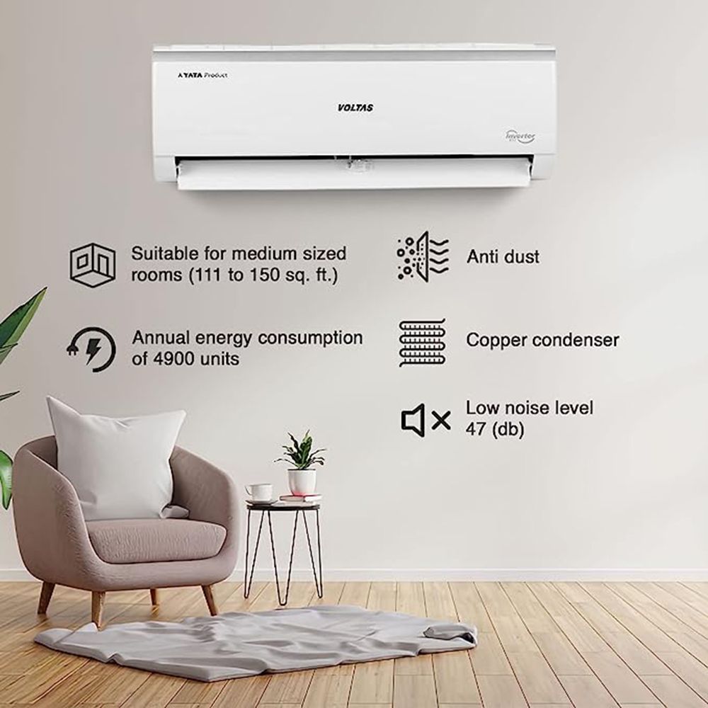VOLTAS 185V Vectra Elite 4 in 1 Convertible 1.5 Ton 5 Star Inverter Split AC with Anti Dust Filter (Copper Condenser, 4503453)_18