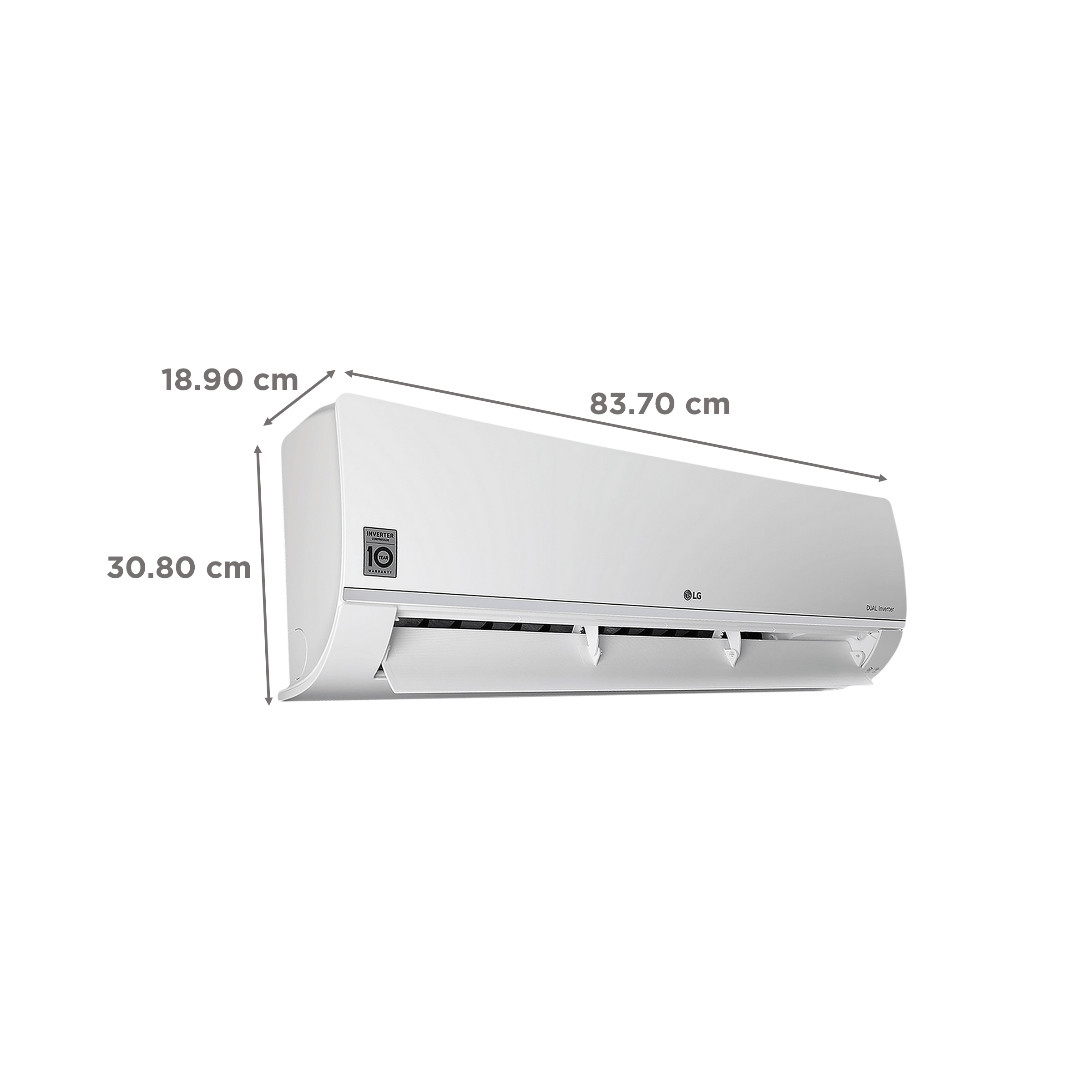 LG 6 in 1 Convertible 1 Ton 5 Star Dual Inverter Split Smart AC with 4 Way Swing (Copper Condenser, RS-Q14GWZE)_4