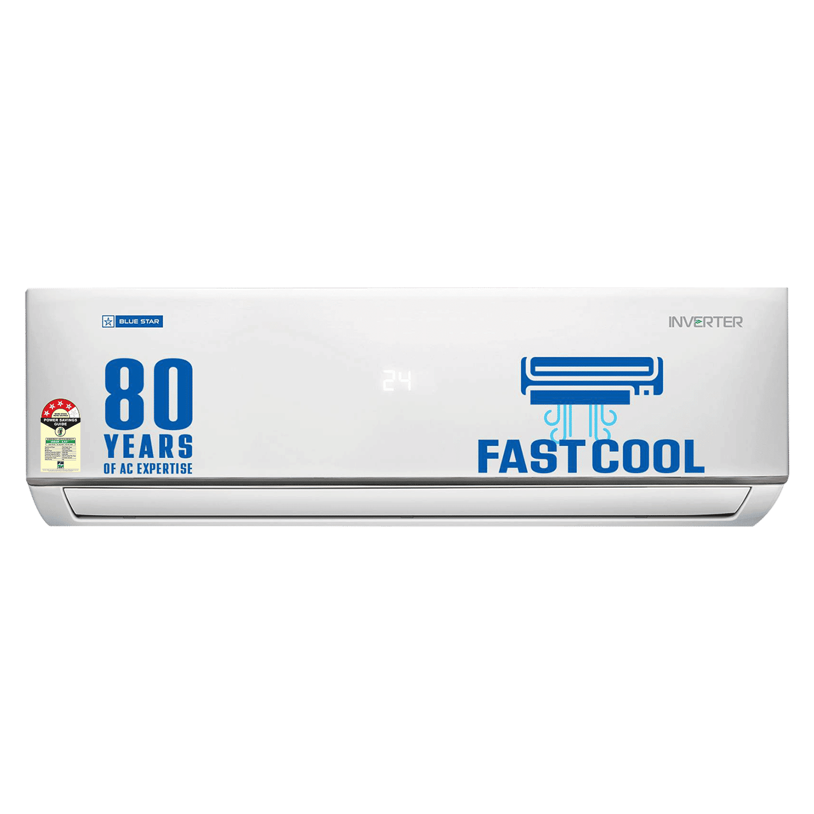 Blue Star 4 in 1 Convertible 1.5 Ton 4 Star Inverter Split AC with Turbo Cooling (Copper Condenser, Dust Filter, IA418DNU, White)_1