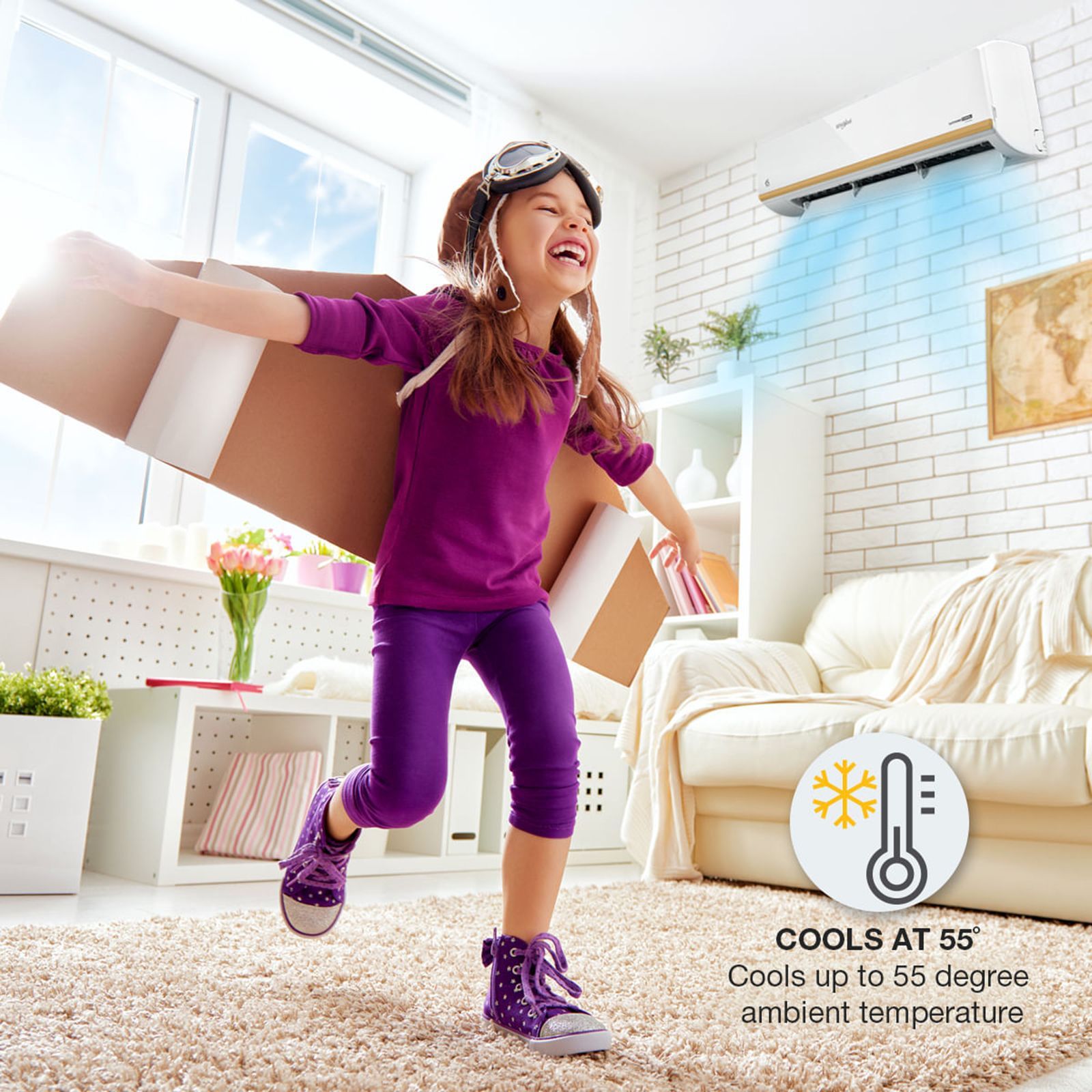 Whirlpool SupremeCool 5 in 1 Convertible 1 Ton 3 Star Inverter Split AC with Microblock Filter (Copper Condenser, 41406) Whirlpool SupremeCool 5 in 1 Convertible 1 Ton 3 Star Inverter Split AC with Microblock Filter (Copper Condenser, 41406)_11