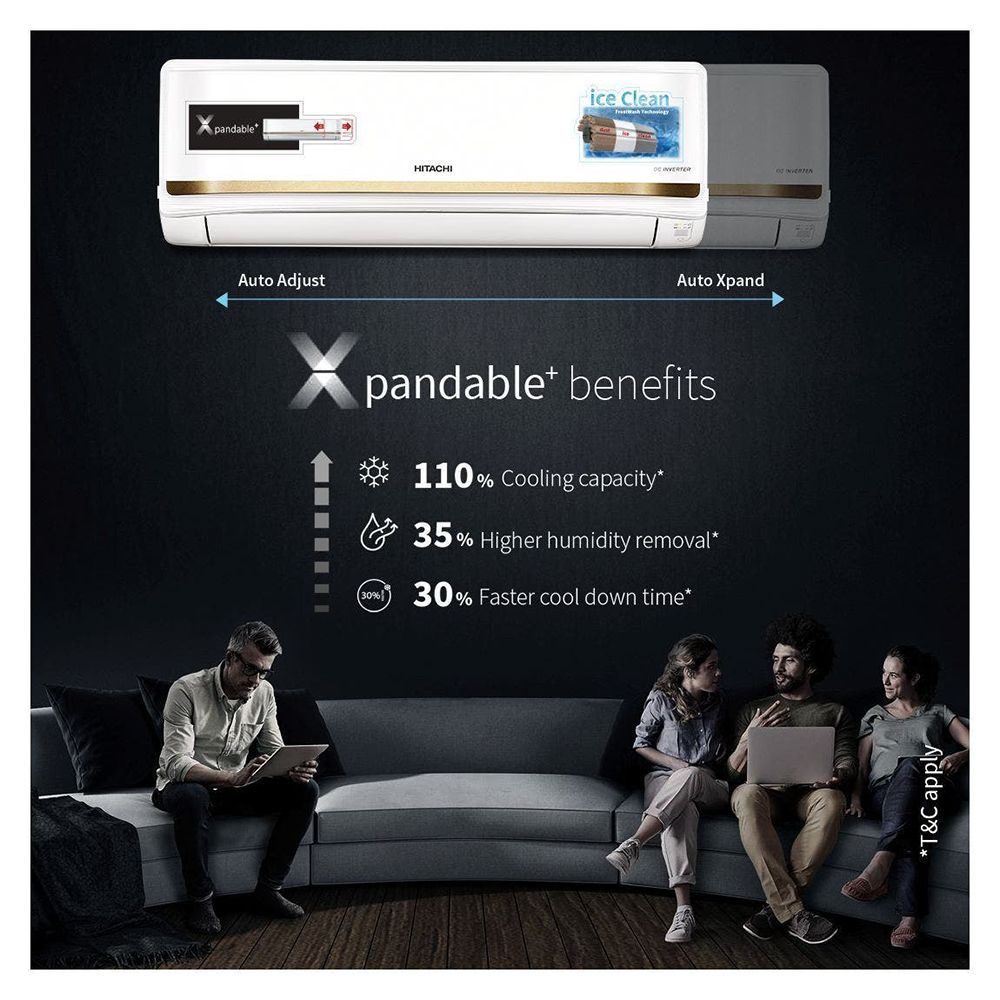 HITACHI iZen 3400FXL 1 Ton 3 Star Inverter Split AC (Copper Condenser, Superfine Mesh Filter, RAS.G312PCAISF) HITACHI iZen 3400FXL 1 Ton 3 Star Inverter Split AC (Copper Condenser, Superfine Mesh Filter, RAS.G312PCAISF)_14