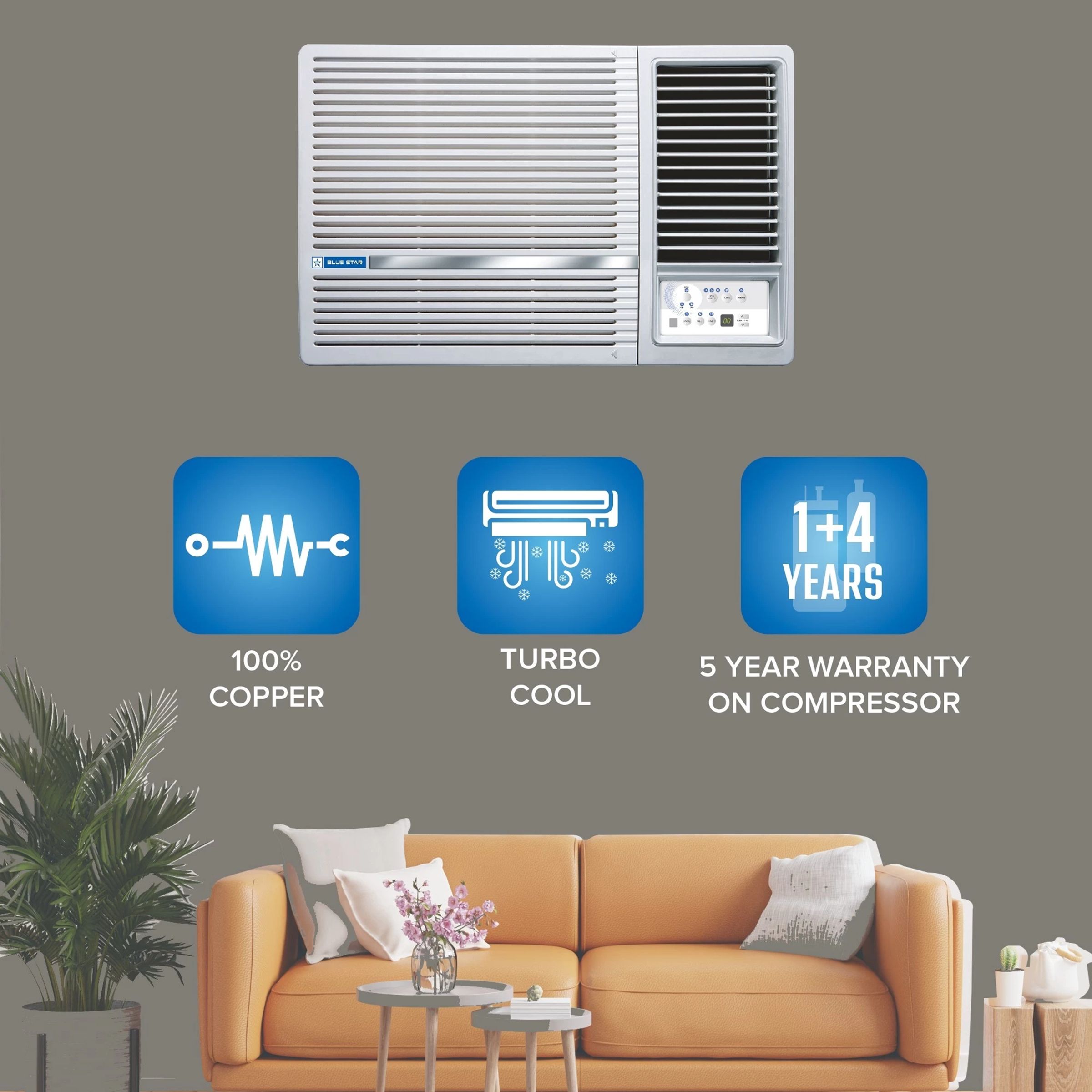 Blue Star 1.5 Ton 3 Star Inverter Window AC (Copper Condenser, Dust Filter, WIB318LN)_9