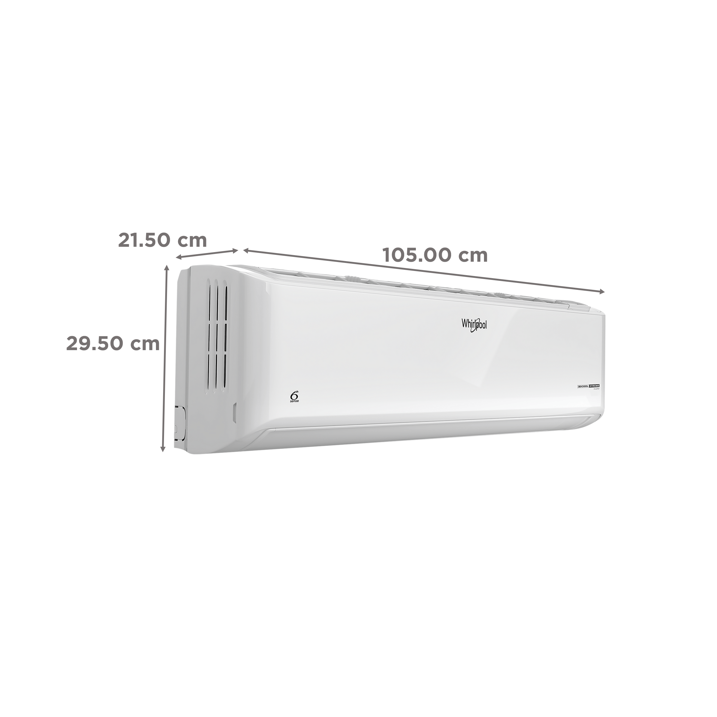 Whirlpool 3DCool Xtreme 5 in 1 Convertible 1.5 Ton 4 Star Inverter Split AC with 6th Sense Indicator (Copper Condenser, 41439) Whirlpool 3DCool Xtreme 5 in 1 Convertible 1.5 Ton 4 Star Inverter Split AC with 6th Sense Indicator (Copper Condenser, 41439)_4