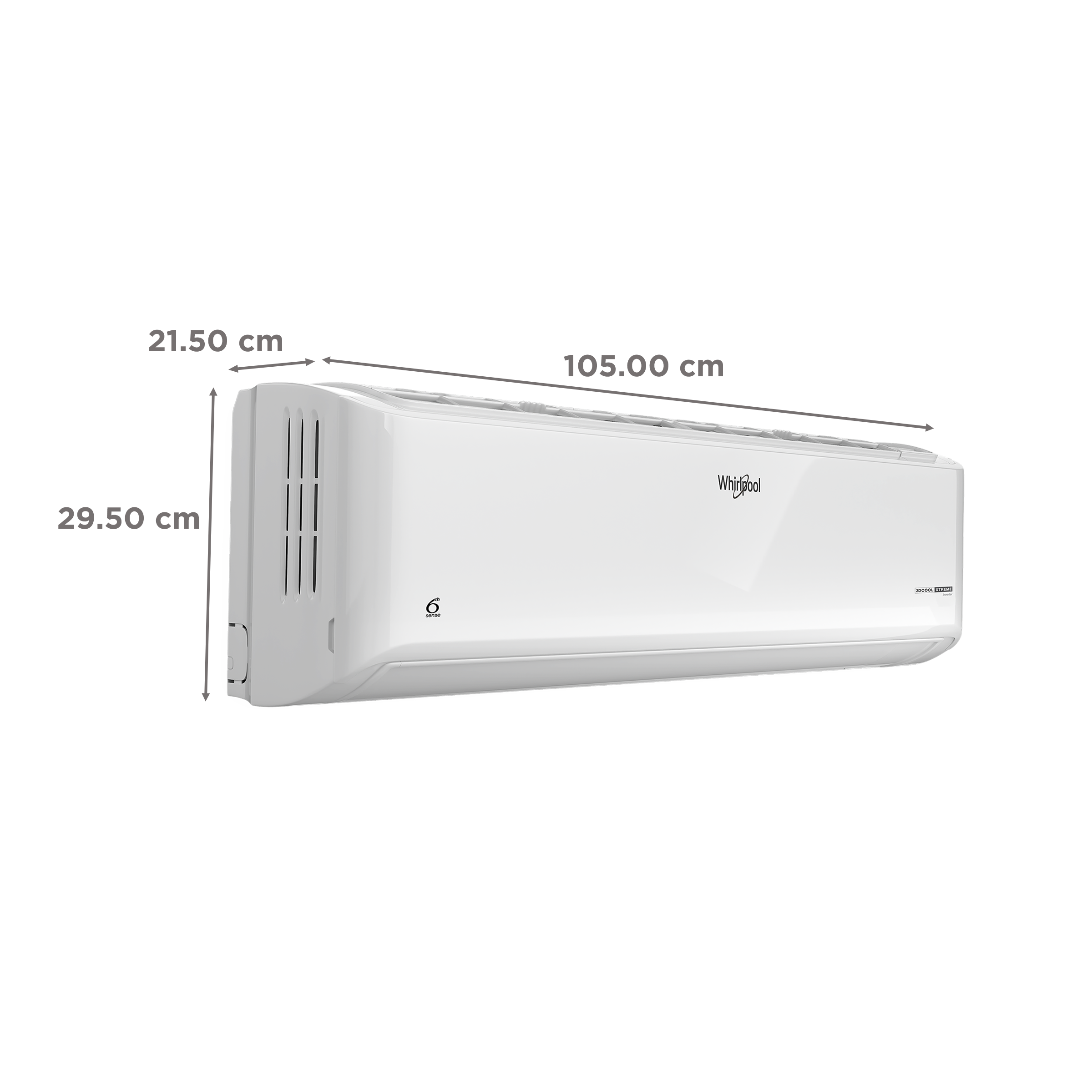 Whirlpool 3DCool Xtreme 5 in 1 Convertible 1.5 Ton 5 Star Inverter Split AC with 6th Sense Indicator (Copper Condenser, 41430)_3