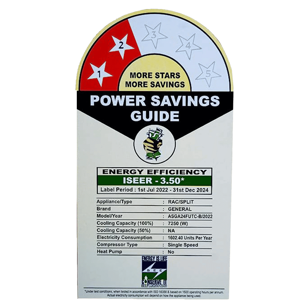 O GENERAL 2 Ton 2 Star Split AC (Copper Condenser, Mildew Resistant Filter, ASGA24FUTC-B) O GENERAL 2 Ton 2 Star Split AC (Copper Condenser, Mildew Resistant Filter, ASGA24FUTC-B)_3