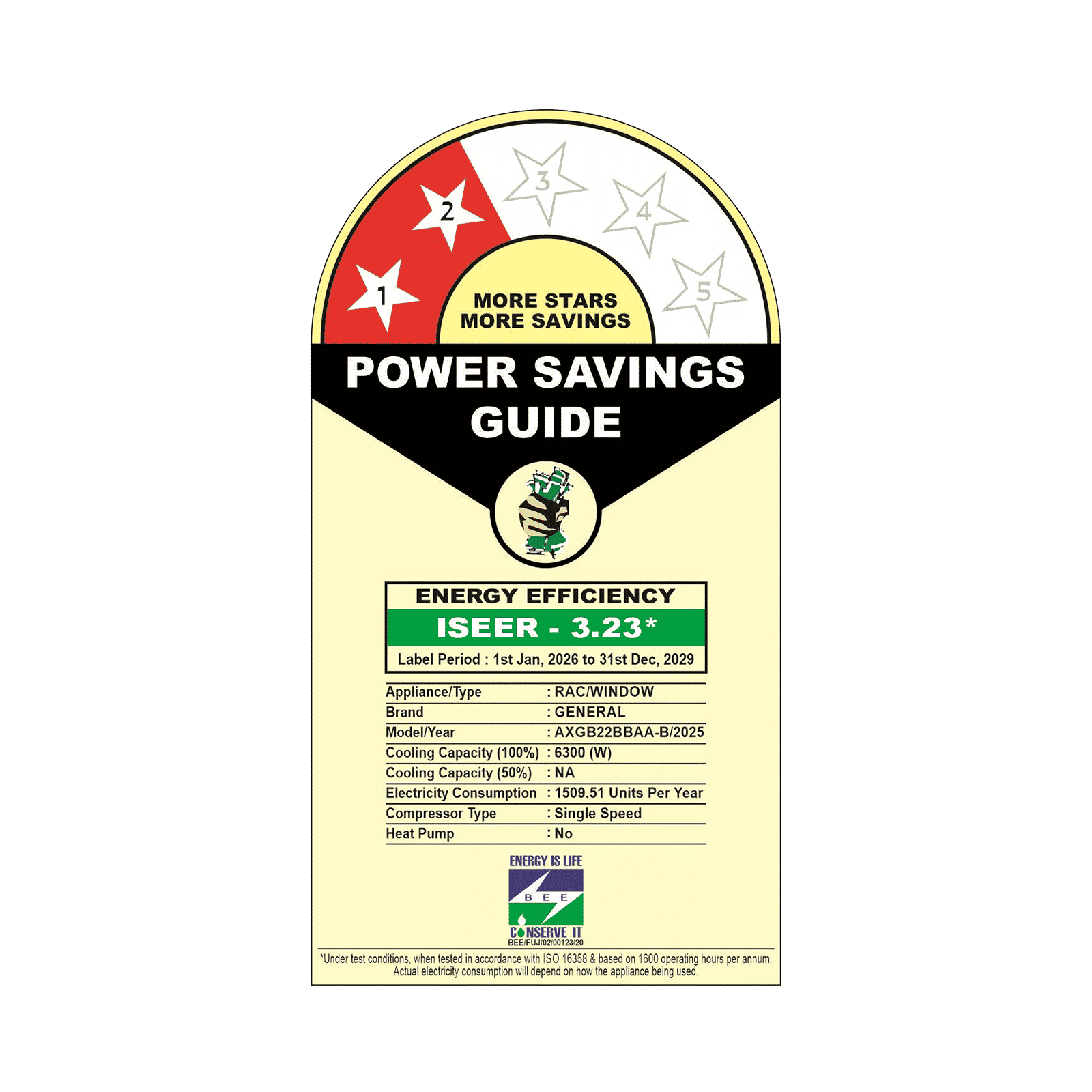 O GENERAL 1.8 Ton 2 Star Non Inverter Window AC (Copper Condenser, AXGB22BBAA-B)_3