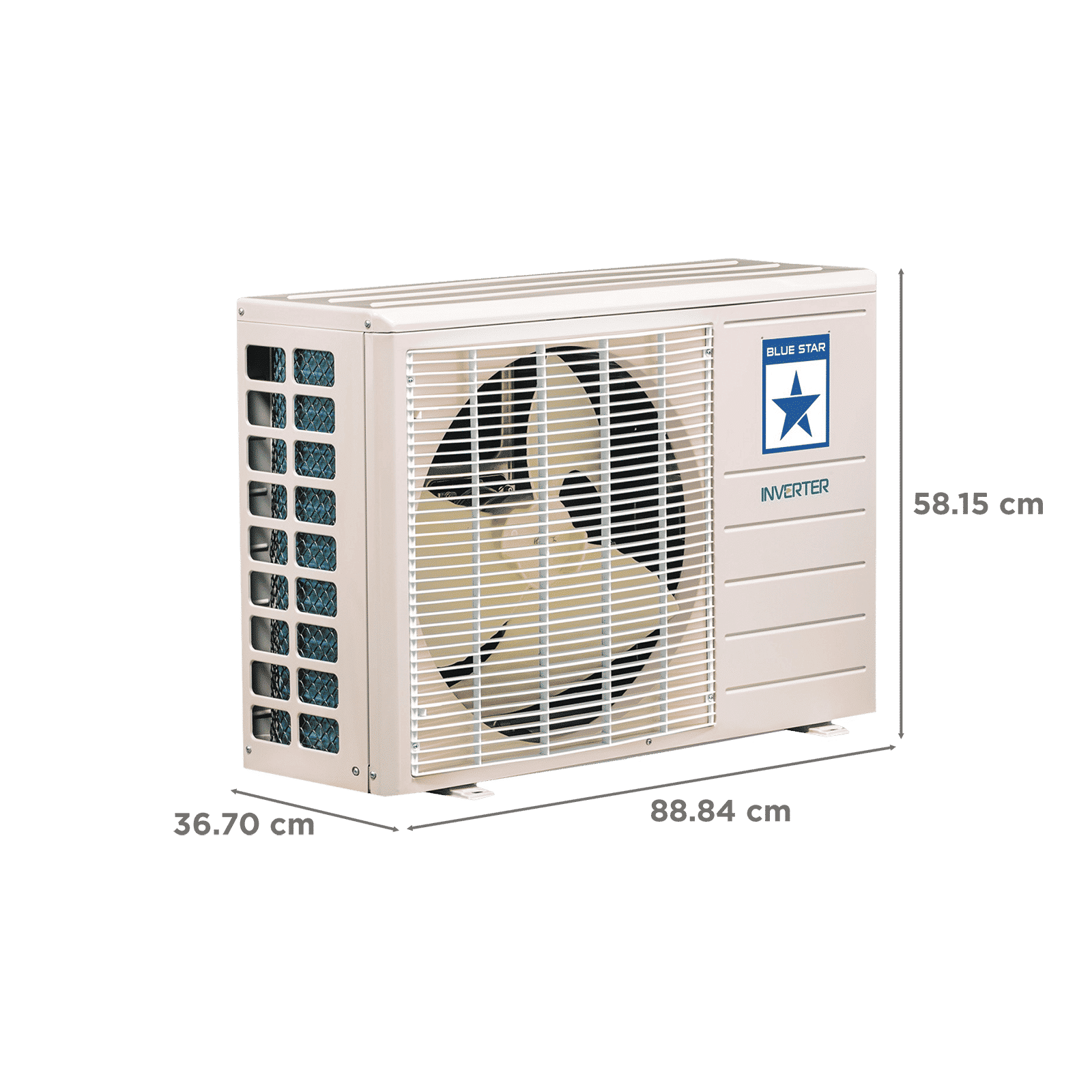 Blue Star Y Series 5 in 1 Convertible 1.5 Ton 4 Star Inverter Split AC with Dust Filter (Copper Condenser, ID418YNU)_4