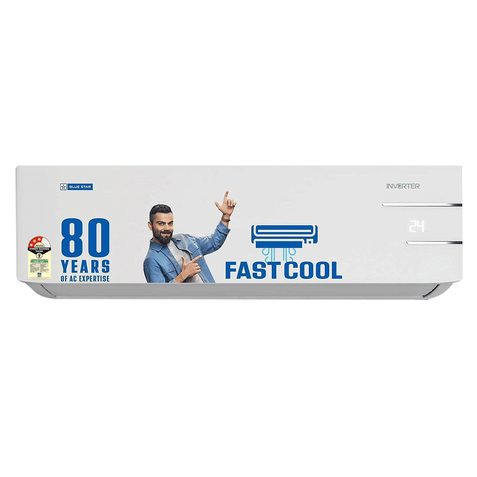 Blue Star YNU 5 in 1 Convertible 2 Ton 3 Star Inverter Split AC with Turbo Cool ( Copper Condenser, IC324YNU)_1