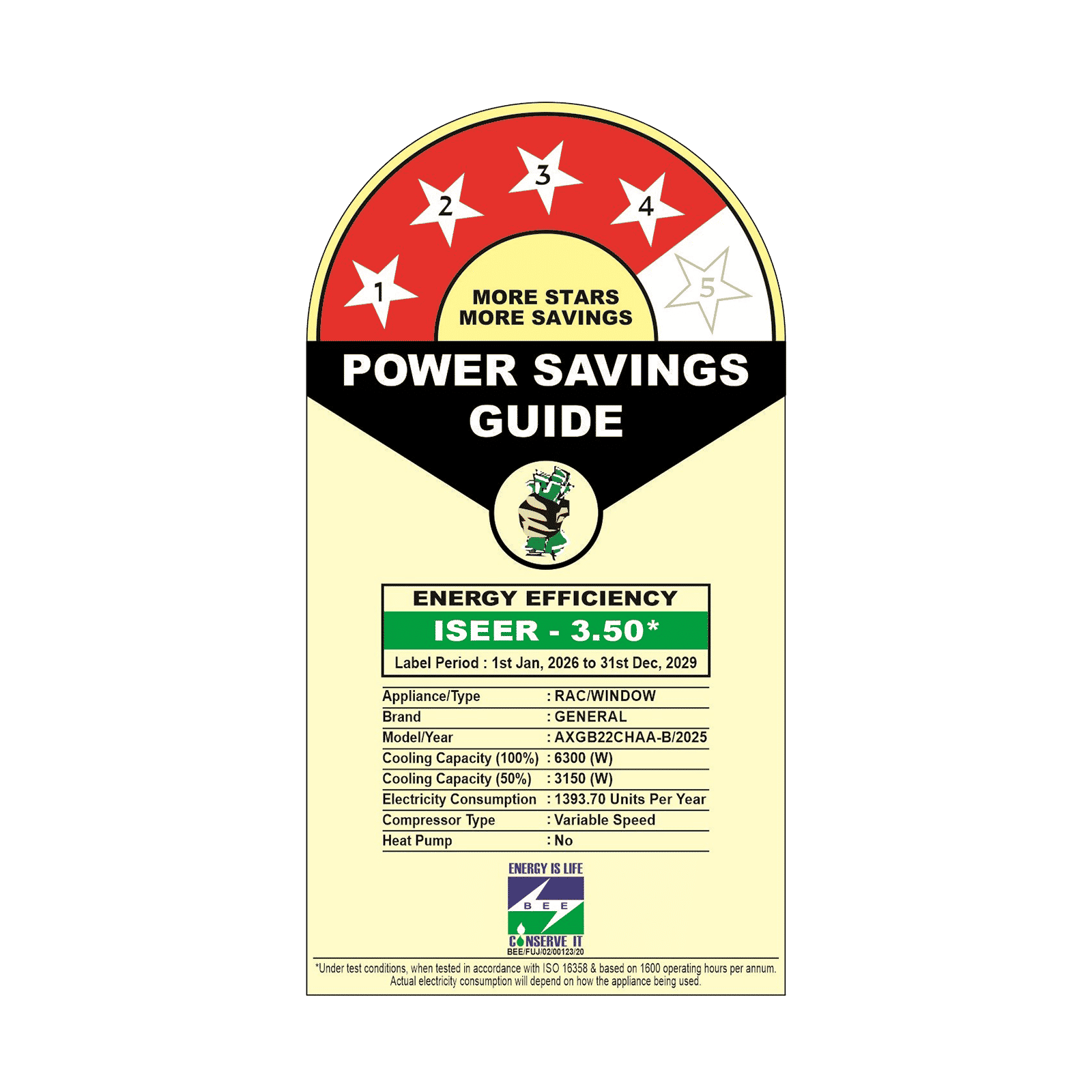 O GENERAL 1.8 Ton 4 Star Window AC (Copper Condenser, Anti Bacterial Filter, AXGB22CHAA-B)_3