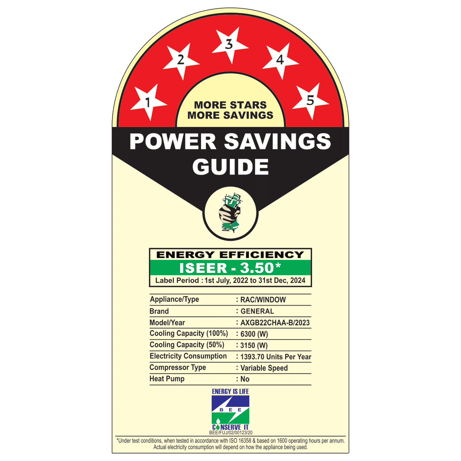 O GENERAL 1.8 Ton 5 Star Window AC (Copper Condenser, Anti Bacterial Filter, AXGB22CHAA-B)_3