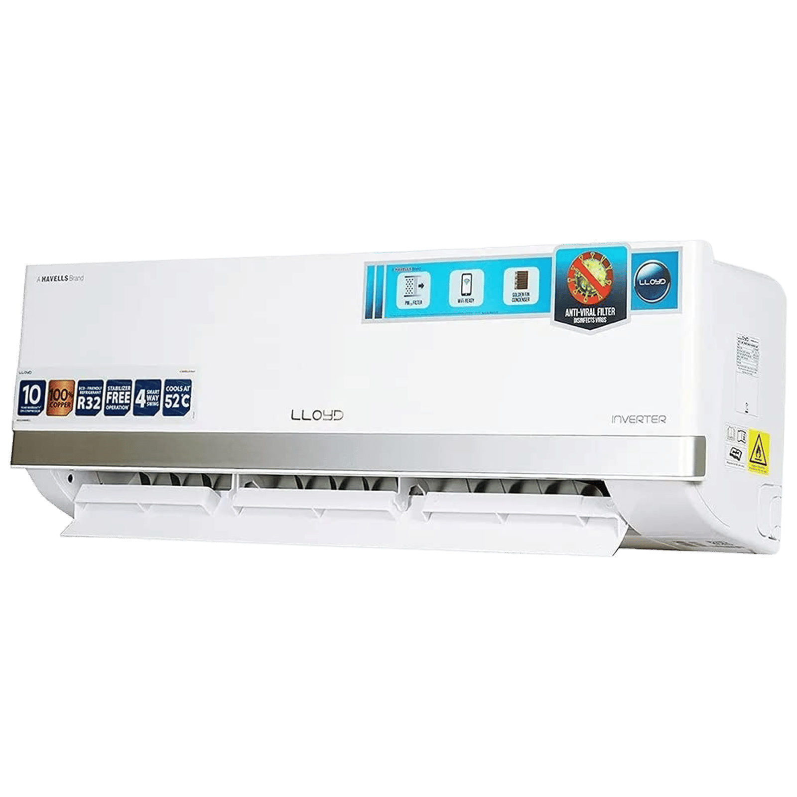 LLOYD Bliss Plus 5 in 1 Convertible 1.5 Ton 3 Star Inverter Split AC with PM 2.5 Filter (Copper Condenser, GLS18I3KWSBV)_3