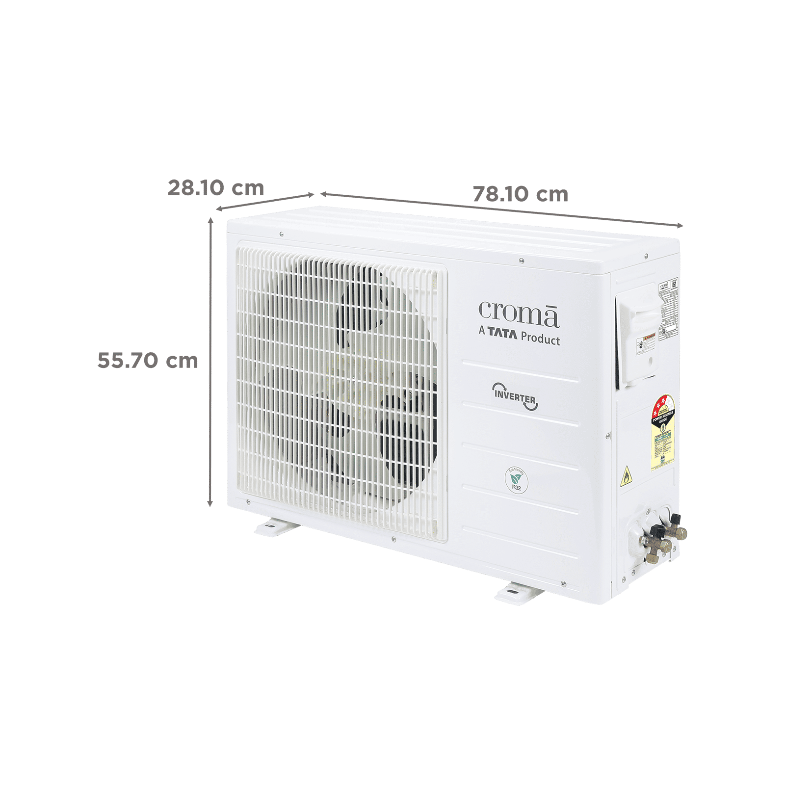 Croma 5 in 1 Convertible 2 Ton 3 Star Inverter Split AC with Dust Filter (Copper Condenser, CRLA024IND170265)_4