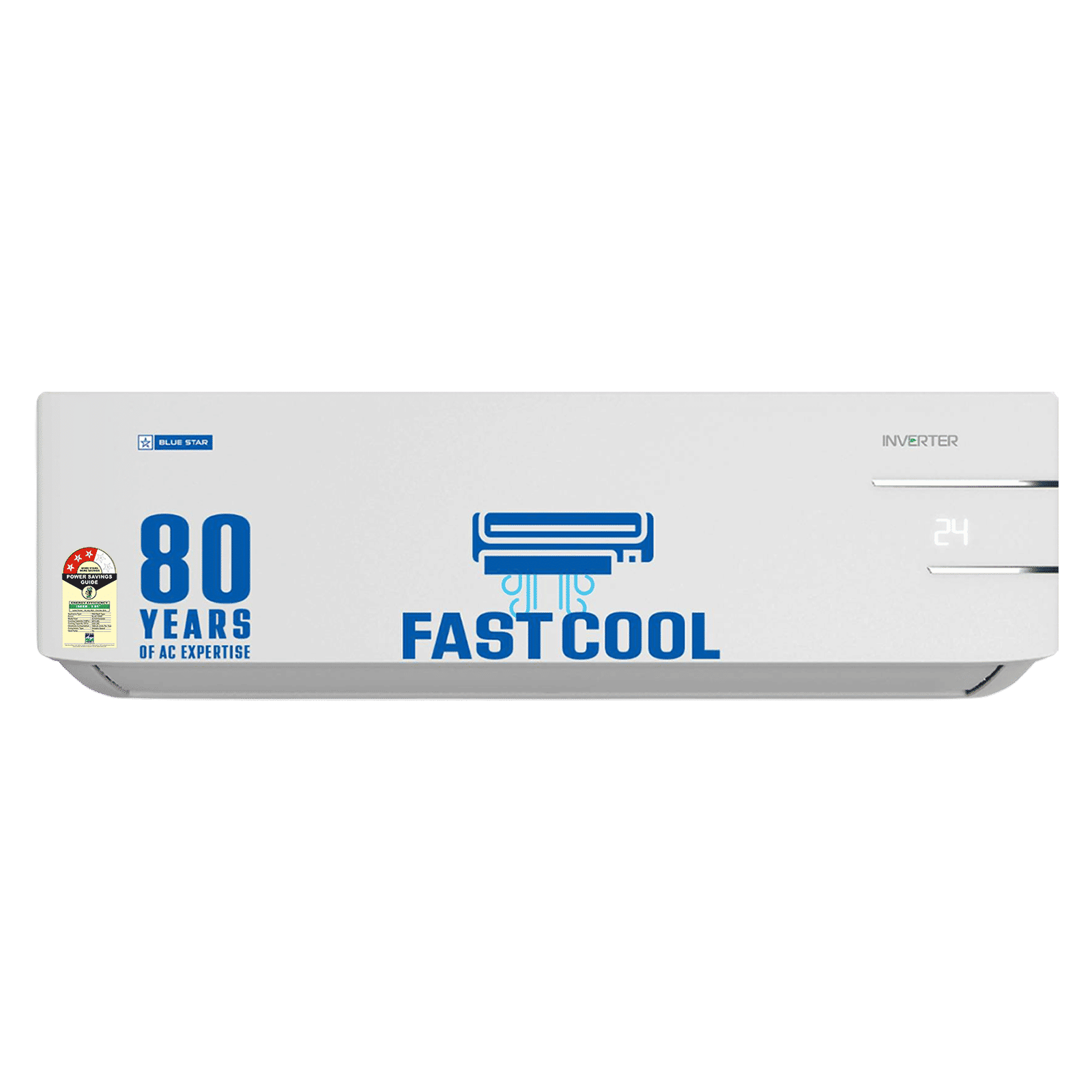 Blue Star Y Series 5 in 1 Convertible 1.5 Ton 3 Star Inverter Split AC with DigiQ Penta Sensor ( Copper Condenser, IE318YKU)_1