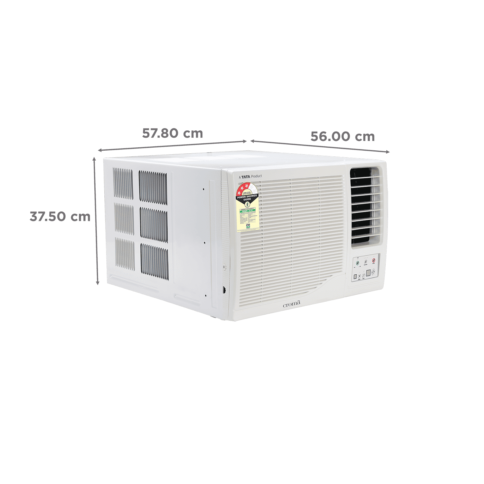 Croma 1 Ton 3 Star Fixed Speed Window AC (Copper Condenser, Dust Filter, CRLA012WAD193305)_4