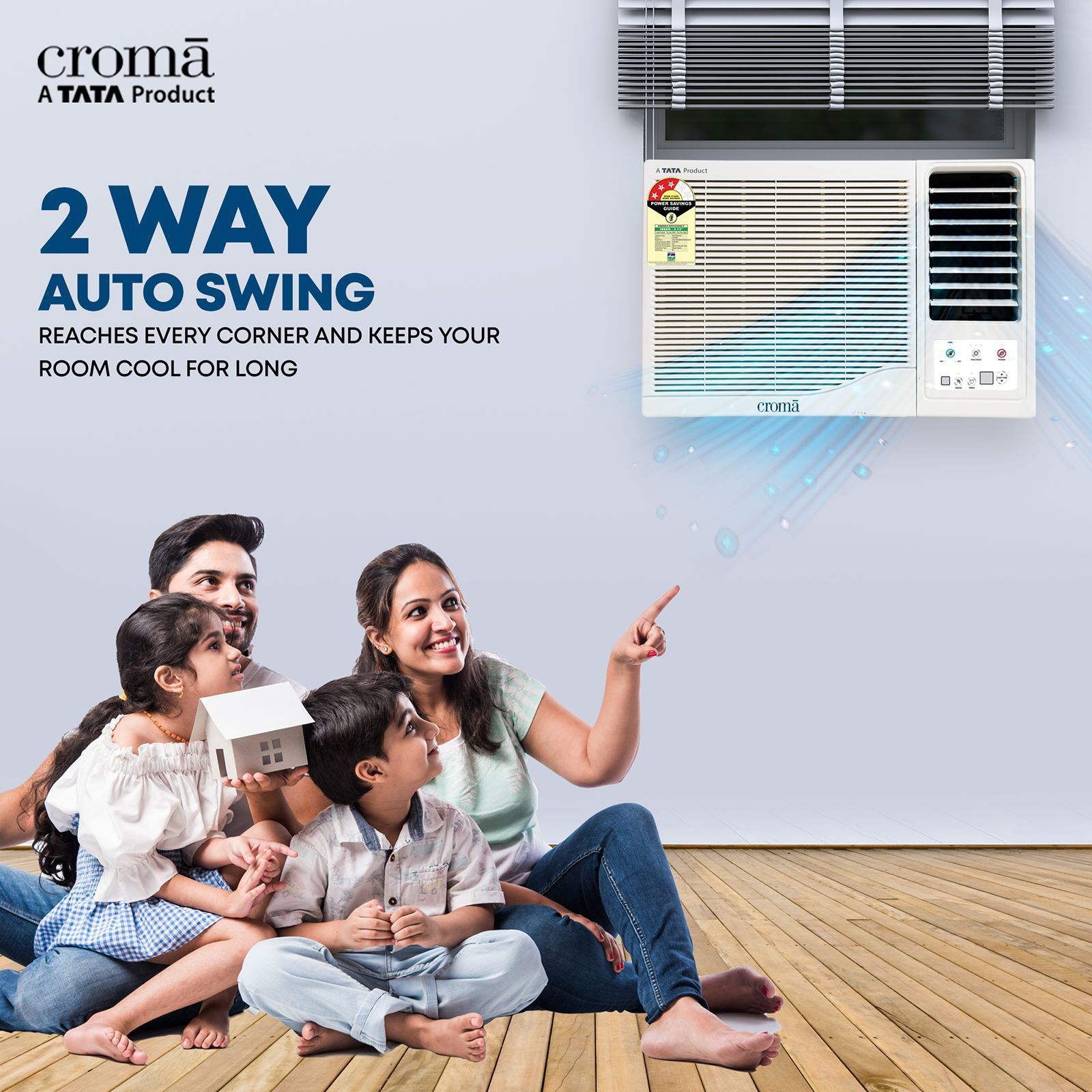 Croma 1 Ton 3 Star Fixed Speed Window AC (Copper Condenser, Dust Filter, CRLA012WAD193305)_8