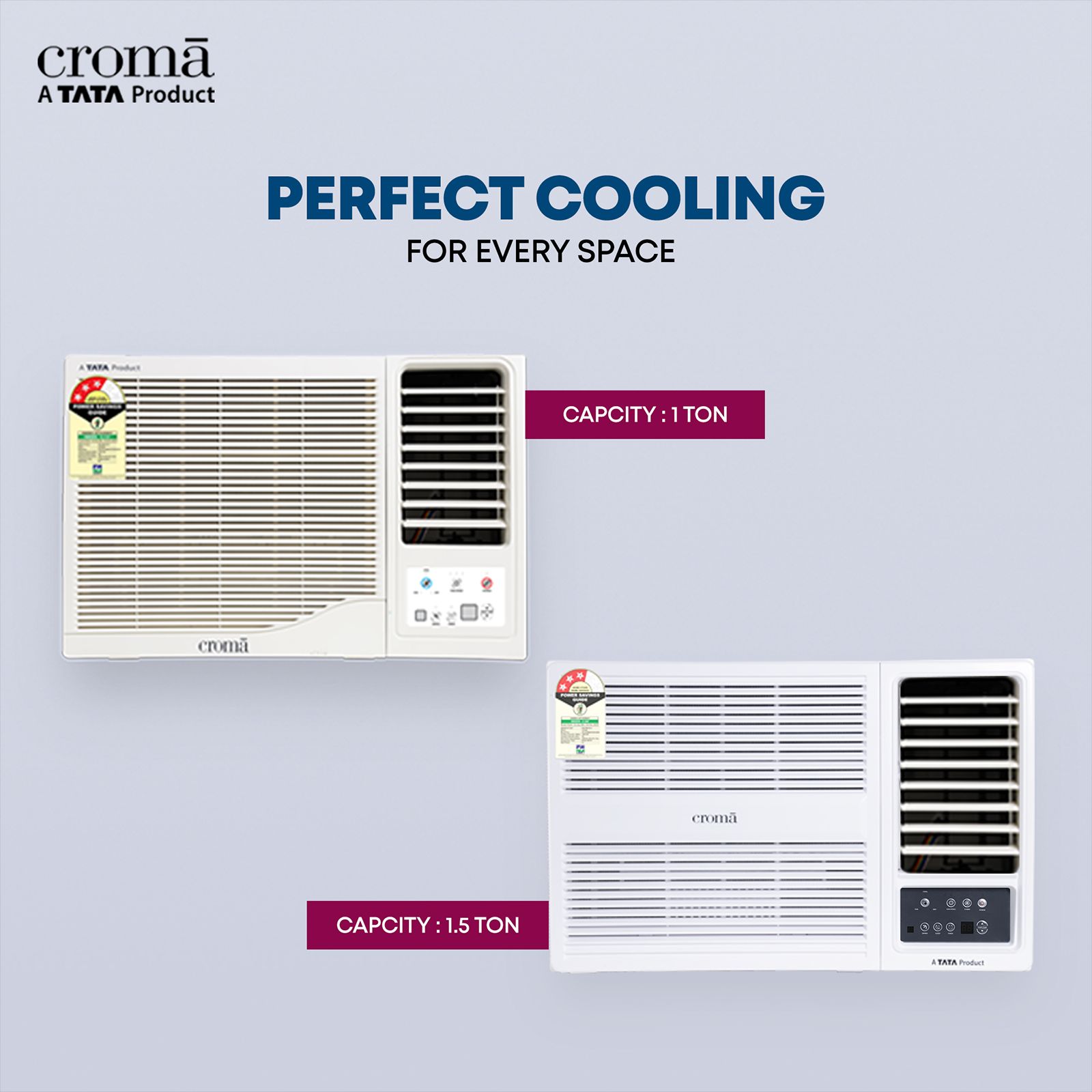Croma 1.5 Ton 3 Star Fixed Speed Window AC (Copper Condenser, Dust Filter, CRLA018WAD193306) Croma 1.5 Ton 3 Star Fixed Speed Window AC (Copper Condenser, Dust Filter, CRLA018WAD193306)_14