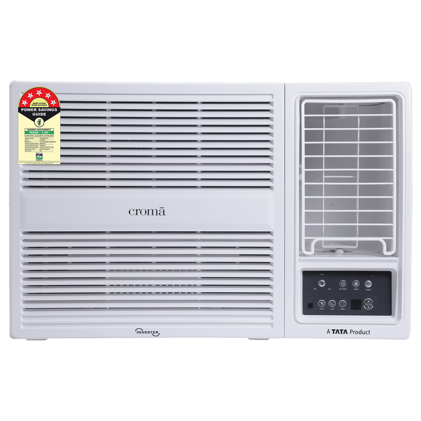 Croma 1.5 Ton 5 Star Inverter Window AC (Copper Condenser, Dust Filter, CRLA018WIF193353) Croma 1.5 Ton 5 Star Inverter Window AC (Copper Condenser, Dust Filter, CRLA018WIF193353)_1