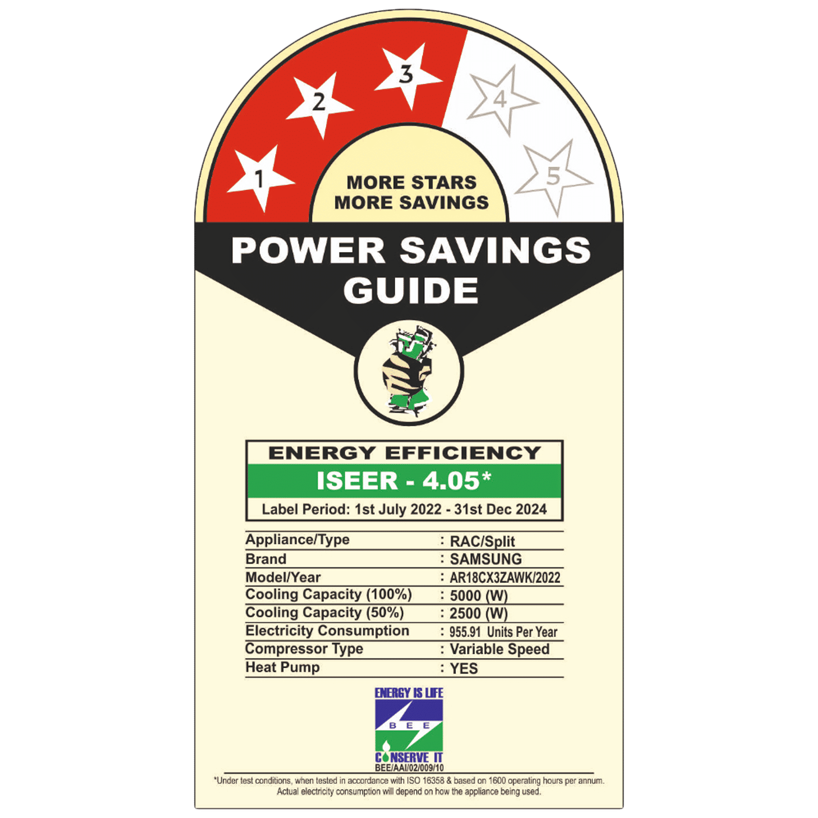 SAMSUNG 5 in 1 Convertible 1.5 Ton 3 Star Hot & Cold Inverter Split AC with Fast Cooling Mode (Copper Condenser, AR18CX3ZAWKNNA) SAMSUNG 5 in 1 Convertible 1.5 Ton 3 Star Hot & Cold Inverter Split AC with Fast Cooling Mode (Copper Condenser, AR18CX3ZAWKNNA)_3