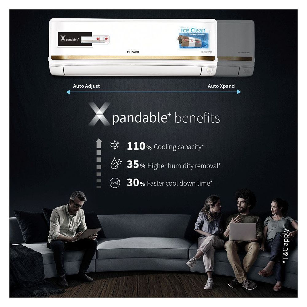 HITACHI iZen 3400FXL 1.5 Ton 3 Star Inverter Split AC (Copper Condenser, Anti-bacterial Superfine Mesh Filter, RAS.G318PCBISF)_9