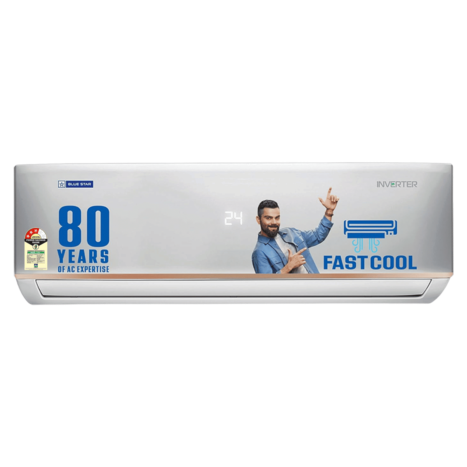 Blue Star D Series 5 in 1 Convertible 1.5 Ton 3 Star Hot & Cold Split AC with Nano BluProtect Technology (Copper Condenser, IC318DNUHC) Blue Star D Series 5 in 1 Convertible 1.5 Ton 3 Star Hot & Cold Split AC with Nano BluProtect Technology (Copper Condenser, IC318DNUHC)_1