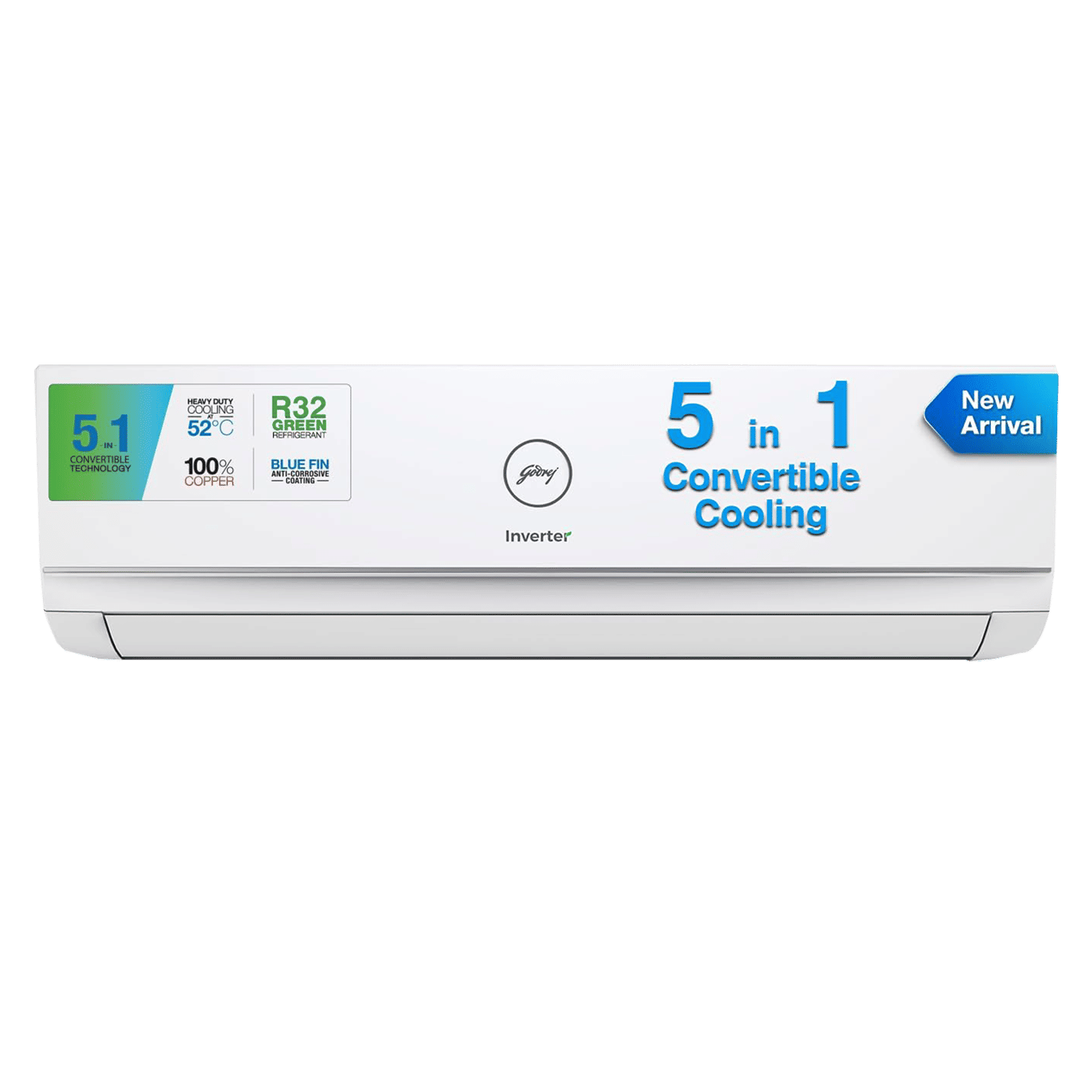 Godrej 1.5 Ton 5 Star Inverter Split AC (Copper Condenser, Anti Dust Filter, SIC 18ITC5-WWR)_1