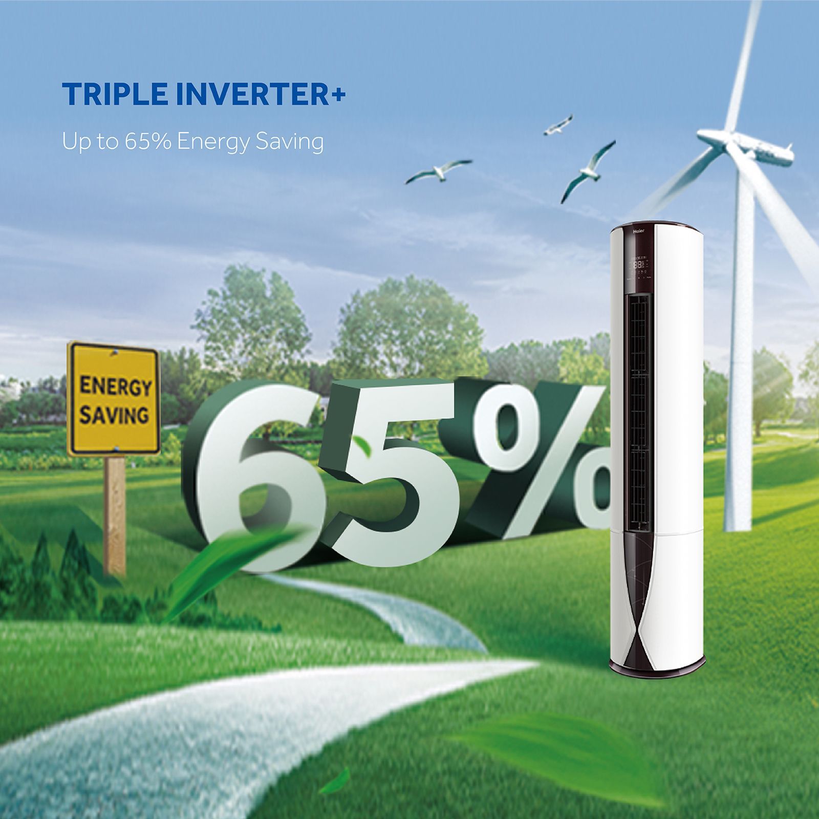 Haier 2 Ton 3 Star Hexa Inverter Tower Smart AC (Voice Guidance with Wi-Fi Support, HPU24V-GCW3BN-INV) Haier 2 Ton 3 Star Hexa Inverter Tower Smart AC (Voice Guidance with Wi-Fi Support, HPU24V-GCW3BN-INV)_15