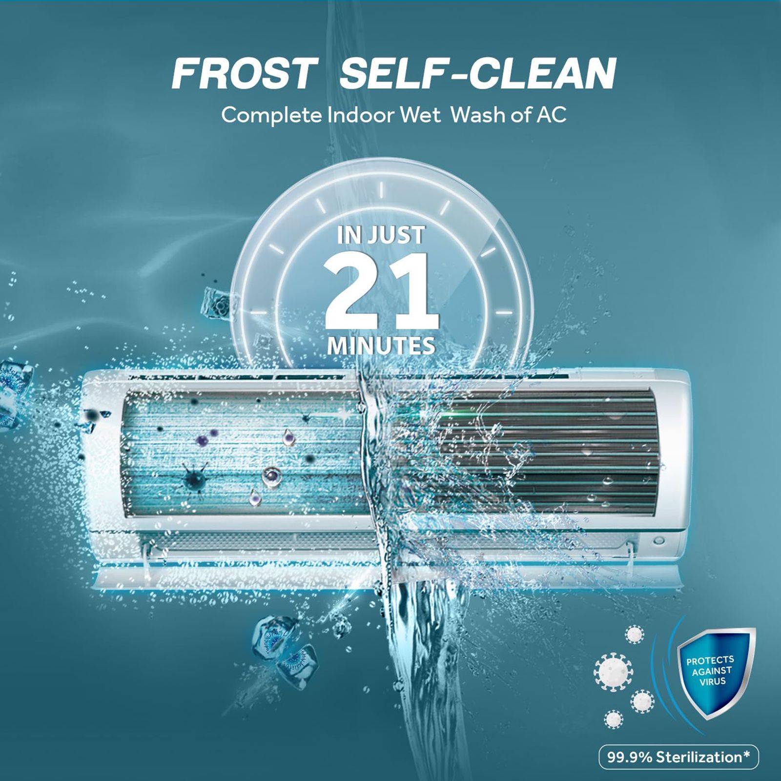 Haier Super Heavy Duty 7 in 1 Convertible 2.2 Ton 3 Star Hexa Inverter Split AC with Frost Self Clean (Copper Condenser, HSU72SHD-AOW3BN-INV) Haier Super Heavy Duty 7 in 1 Convertible 2.2 Ton 3 Star Hexa Inverter Split AC with Frost Self Clean (Copper Condenser, HSU72SHD-AOW3BN-INV)_14