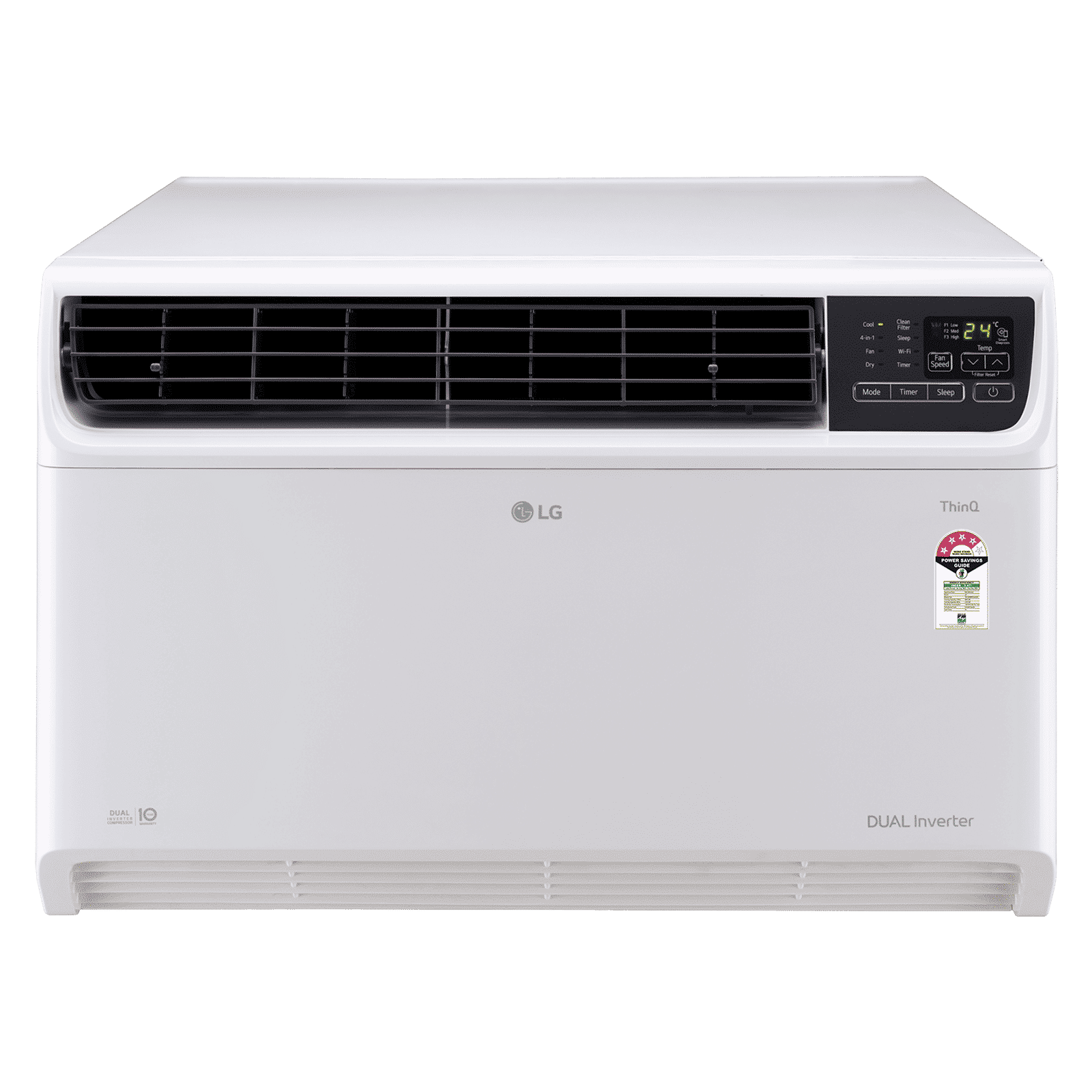 LG TW 4 in 1 Convertible 2 Ton 4 Star Dual Inverter Window Smart AC with Wi-Fi Supported (Copper Condenser, TW-Q24WWYA.ASLG) LG TW 4 in 1 Convertible 2 Ton 4 Star Dual Inverter Window Smart AC with Wi-Fi Supported (Copper Condenser, TW-Q24WWYA.ASLG)_1