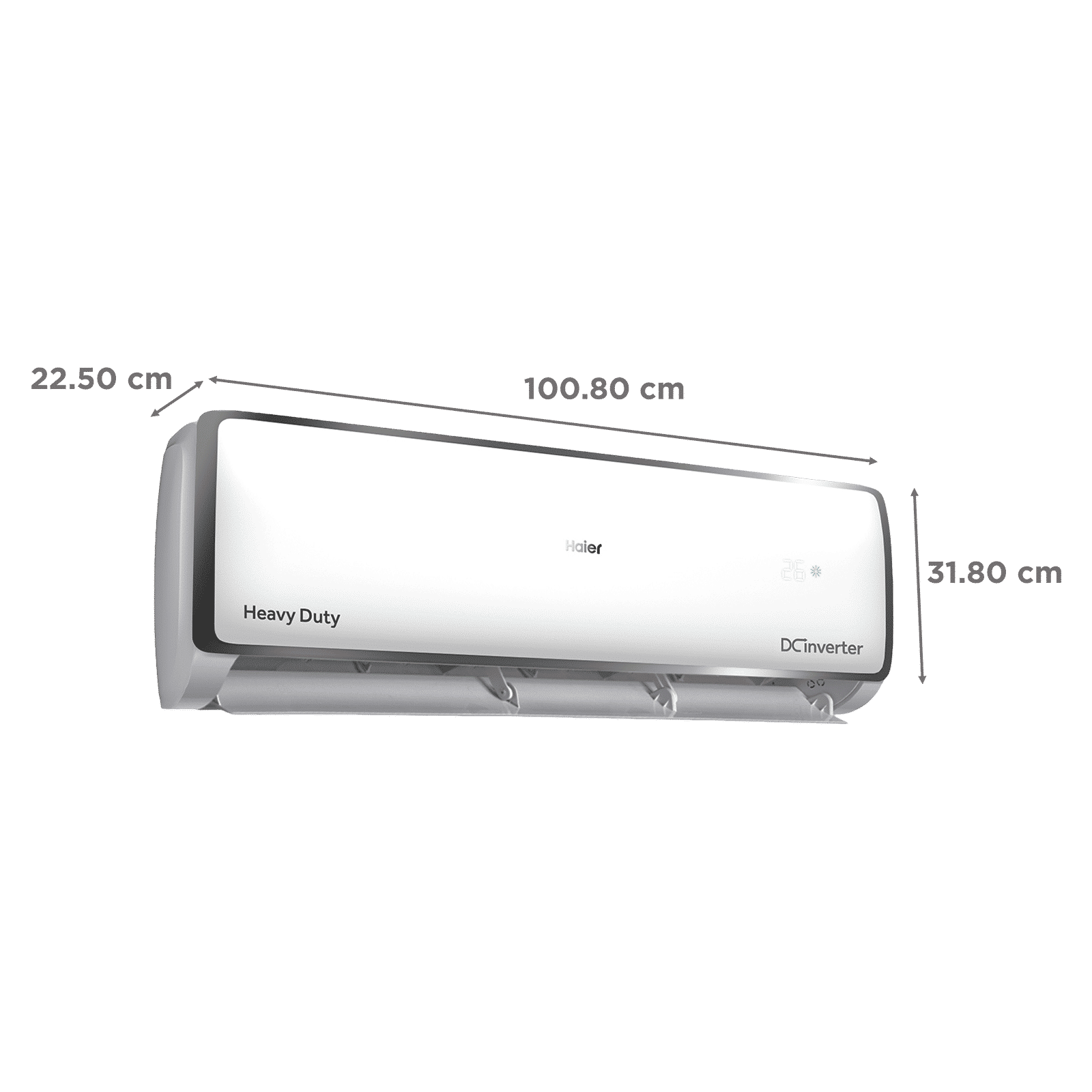 Haier Elegante Heavy Duty 7 in 1 Convertible 2 Ton 3 Star Triple Inverter Plus Split AC with Frost Self Clean (Copper Condenser, HSU24E-TXS3BN-INV)_3