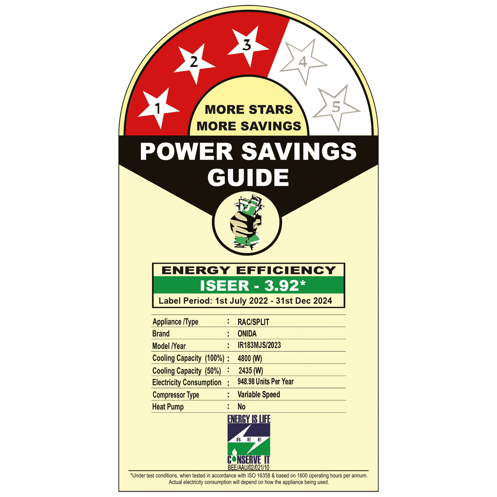 ONIDA Majestic 1.5 Ton 3 Star Inverter Split AC (Copper Condenser, Neem Aurvedic Filter, IR183MJS) ONIDA Majestic 1.5 Ton 3 Star Inverter Split AC (Copper Condenser, Neem Aurvedic Filter, IR183MJS)_3