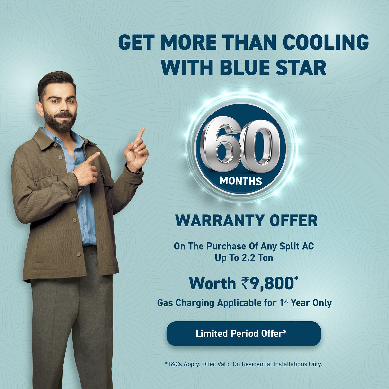 Blue Star D Series 5 in 1 Convertible 2 Ton 5 Star Inverter Split AC with DigiQ Penta Sensor (Copper Condenser, IC524DNUR)_12