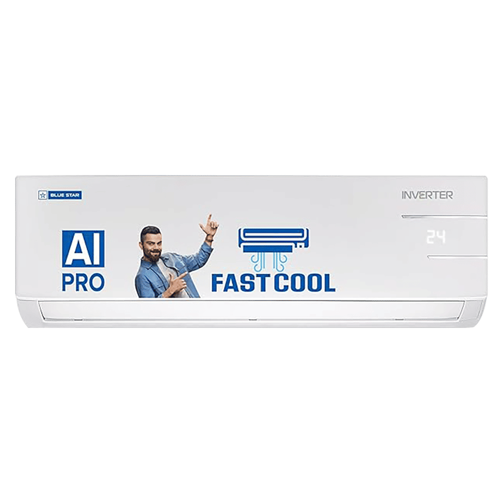 Blue Star Y Series 5 in 1 Convertible 1 Ton 5 Star Inverter Split AC with Turbo Cool ( Copper Condenser, IC512YNUR) Blue Star Y Series 5 in 1 Convertible 1 Ton 5 Star Inverter Split AC with Turbo Cool ( Copper Condenser, IC512YNUR)_1