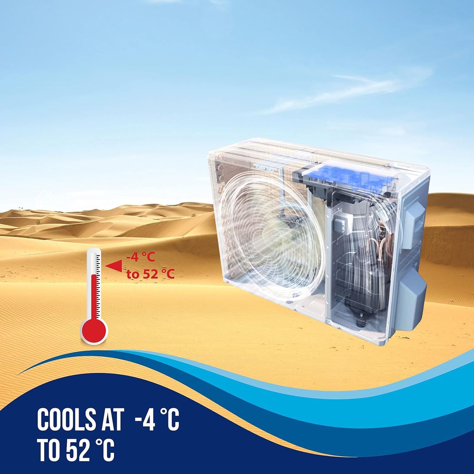 LLOYD Arctic 5 in 1 Convertible 1.5 Ton 3 Star Hot and Cold Inverter Split AC with Anti Viral Dust Filter (Copper Condenser, GLS18H3FWRHP)_10