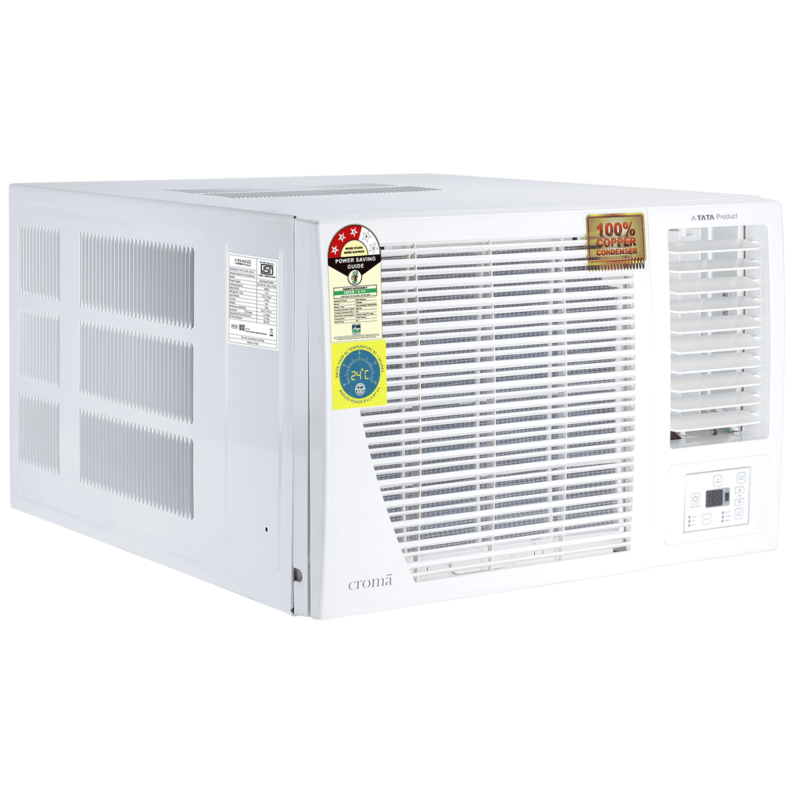 Croma 1.5 Ton 3 Star Fixed Speed Window AC (Copper Condenser, Dust Filter, CRLA018WAD199403)_6