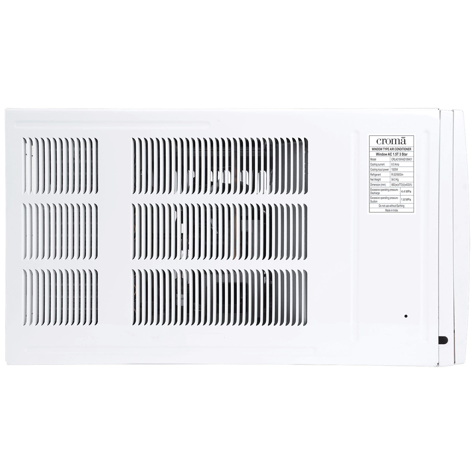 Croma 4 in 1 Convertible 1.5 Ton 5 Star Inverter Window AC with Dust Filter (Copper Condenser, CRLA018WIF199404)_8