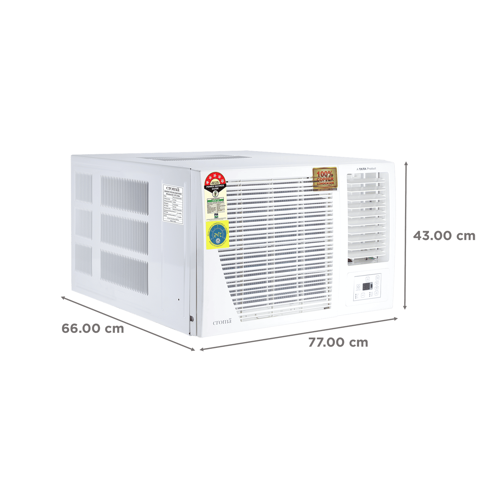 Croma 4 in 1 Convertible 1.5 Ton 5 Star Inverter Window AC with Dust Filter (Copper Condenser, CRLA018WIF199404)_4