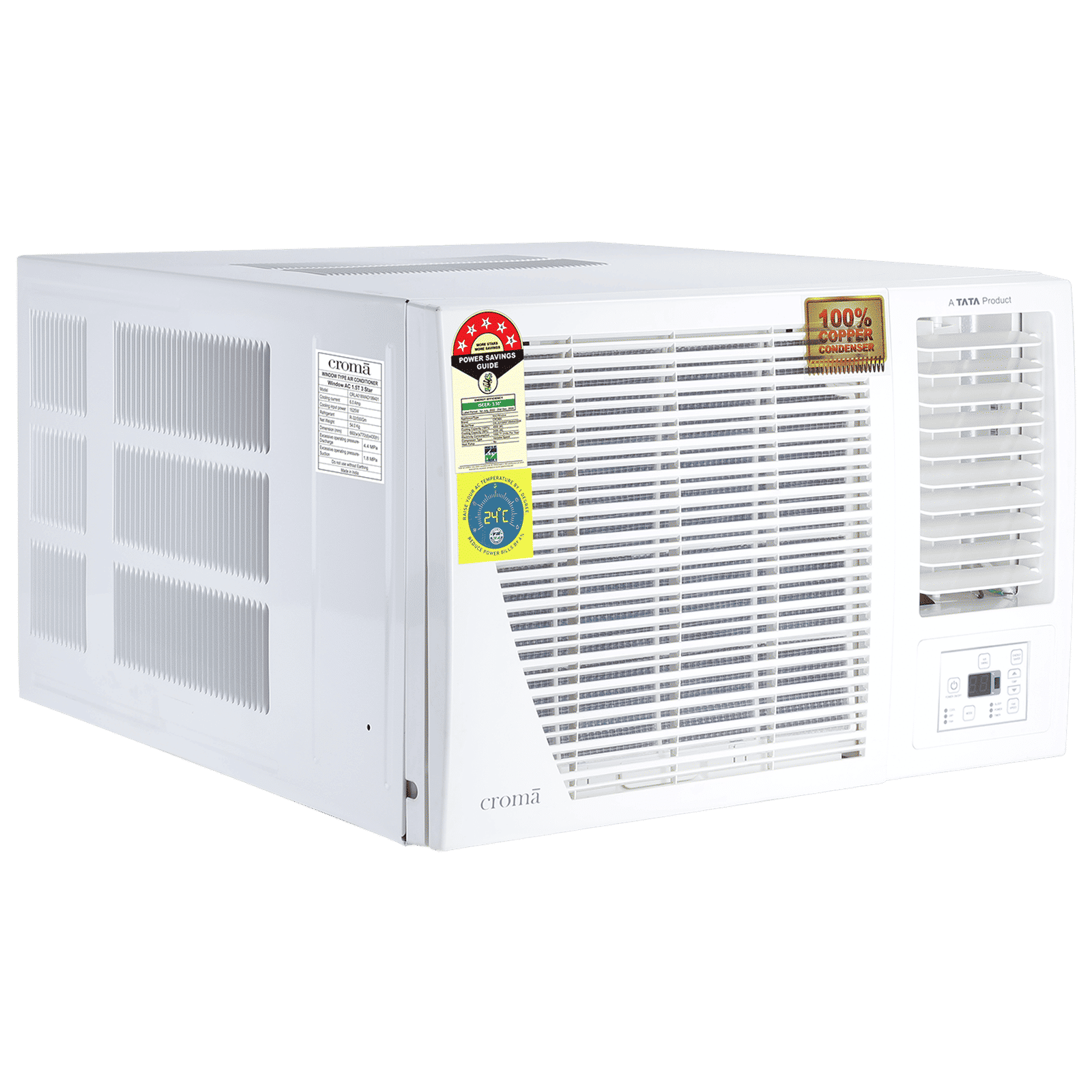 Croma 4 in 1 Convertible 1.5 Ton 5 Star Inverter Window AC with Dust Filter (Copper Condenser, CRLA018WIF199404)_6