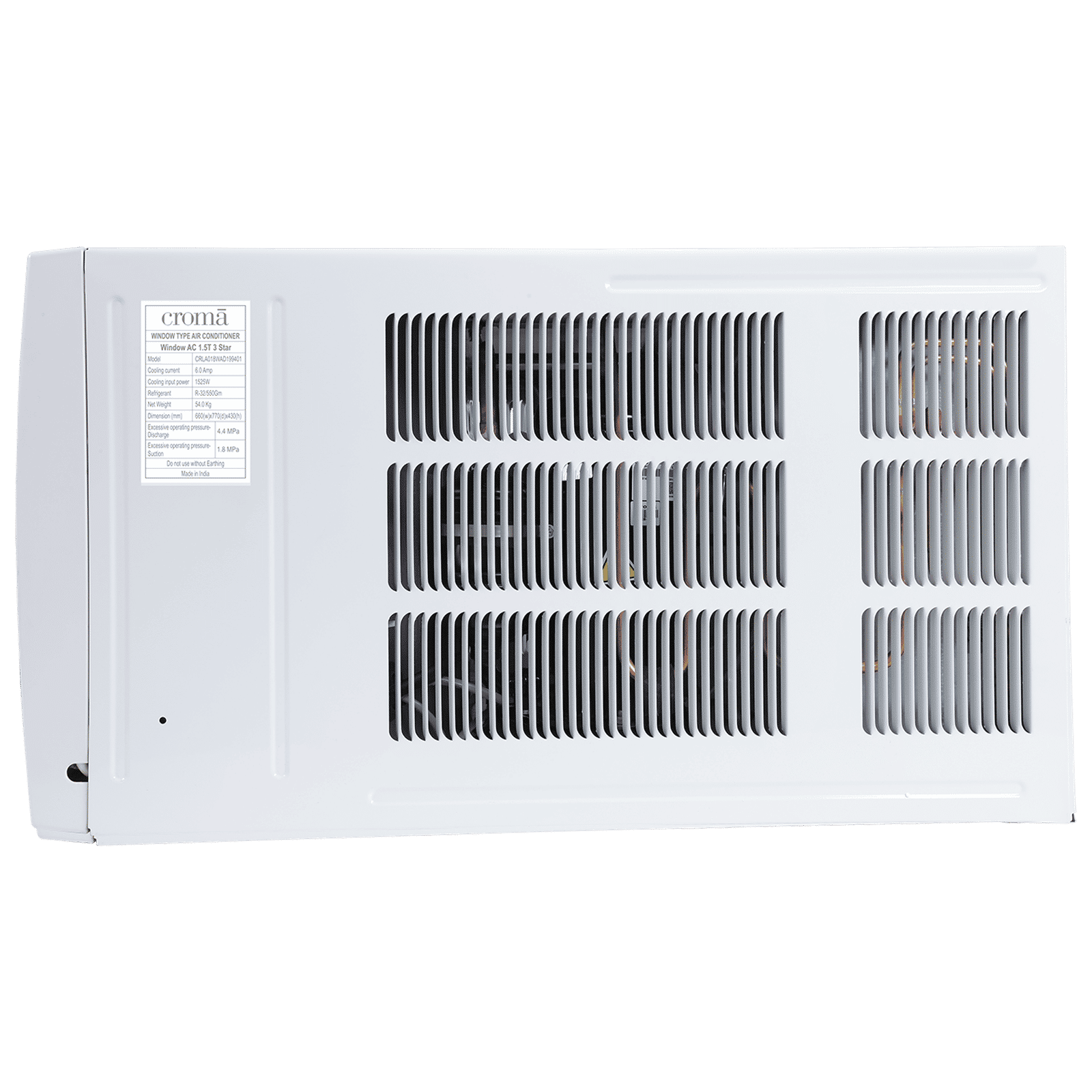 Croma 4 in 1 Convertible 1.5 Ton 5 Star Inverter Window AC with Dust Filter (Copper Condenser, CRLA018WIF199404)_7