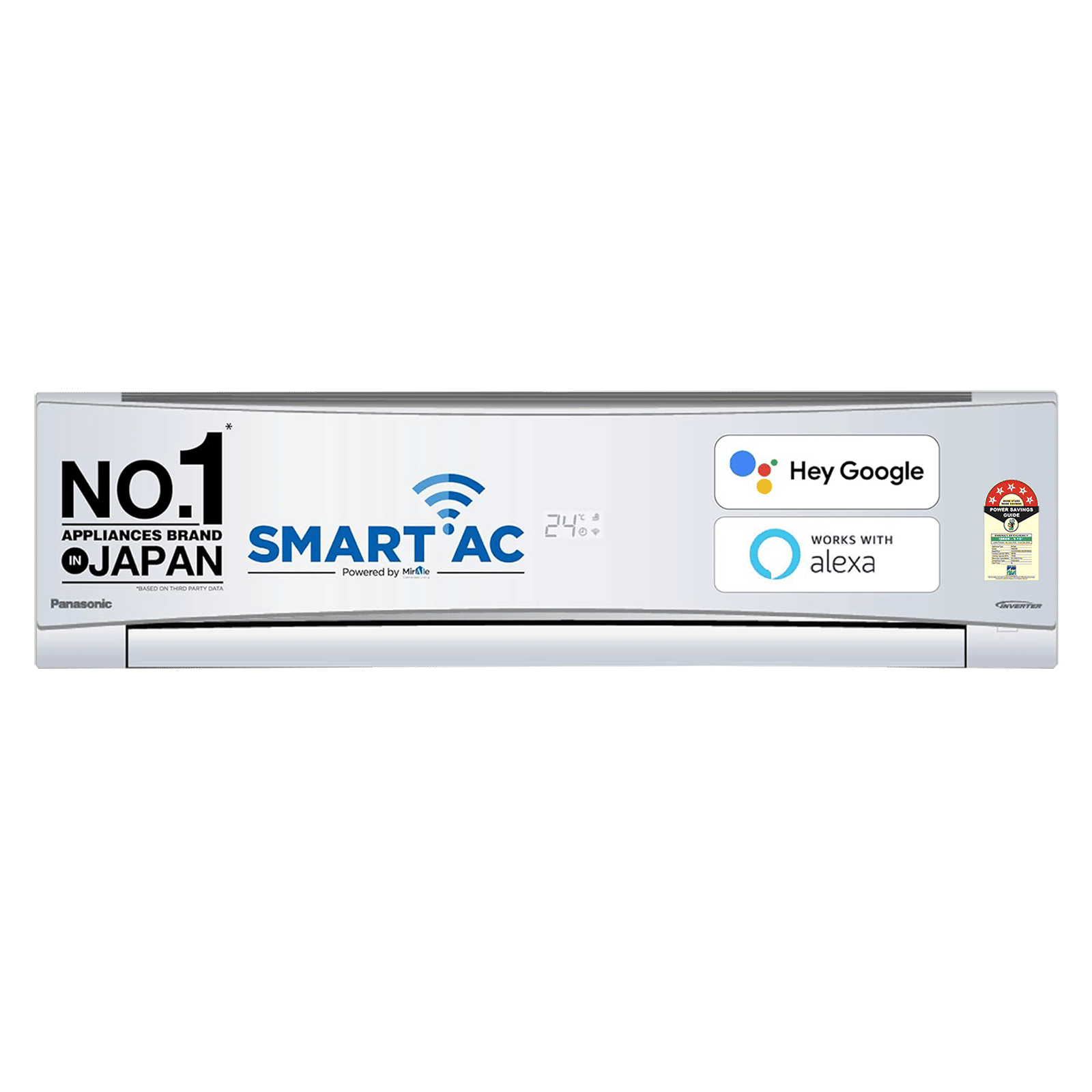 Panasonic NU 7 in 1 Convertible 1 Ton 5 Star Inverter Split Smart AC with Anti Dust Filter (Copper Condenser, CS/CU-NU12YKY5W)_1