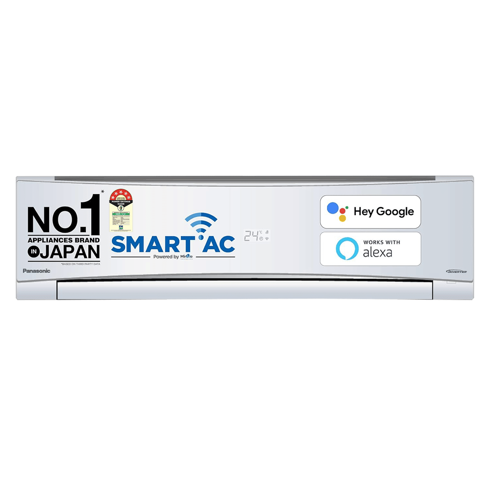Panasonic NU 7 in 1 Convertible 1.5 Ton 5 Star Inverter Split Smart AC with AI Mode ( Copper Condenser, CS/CU-NU18YKY5W)_1