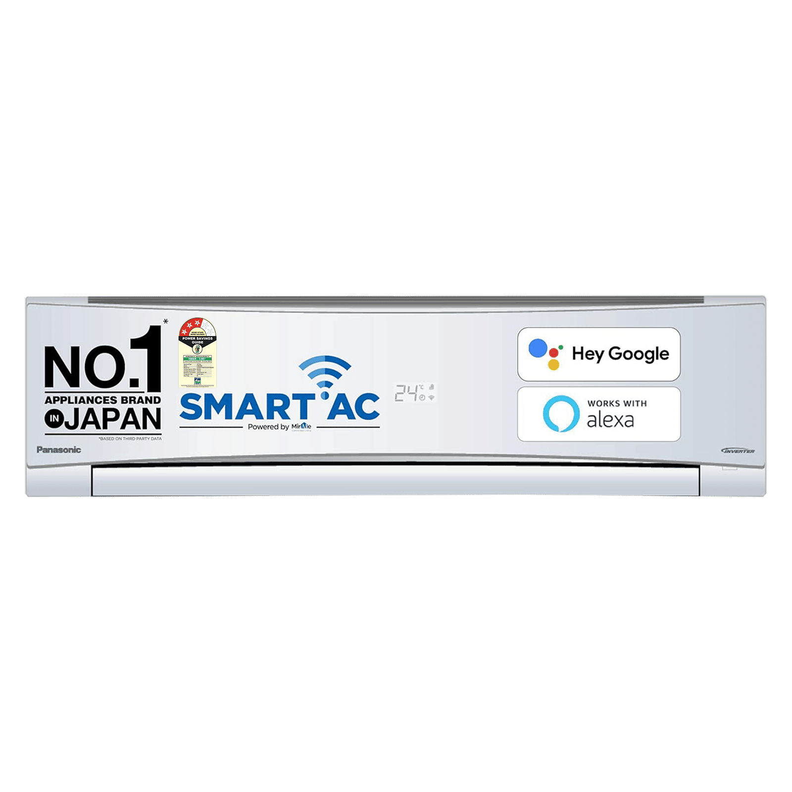 Panasonic SU 7 in 1 Convertible 2 Ton 3 Star Inverter Split Smart AC with AI Voice Assistant (Copper Condenser, CS/CU-SU24YKYWA)_1
