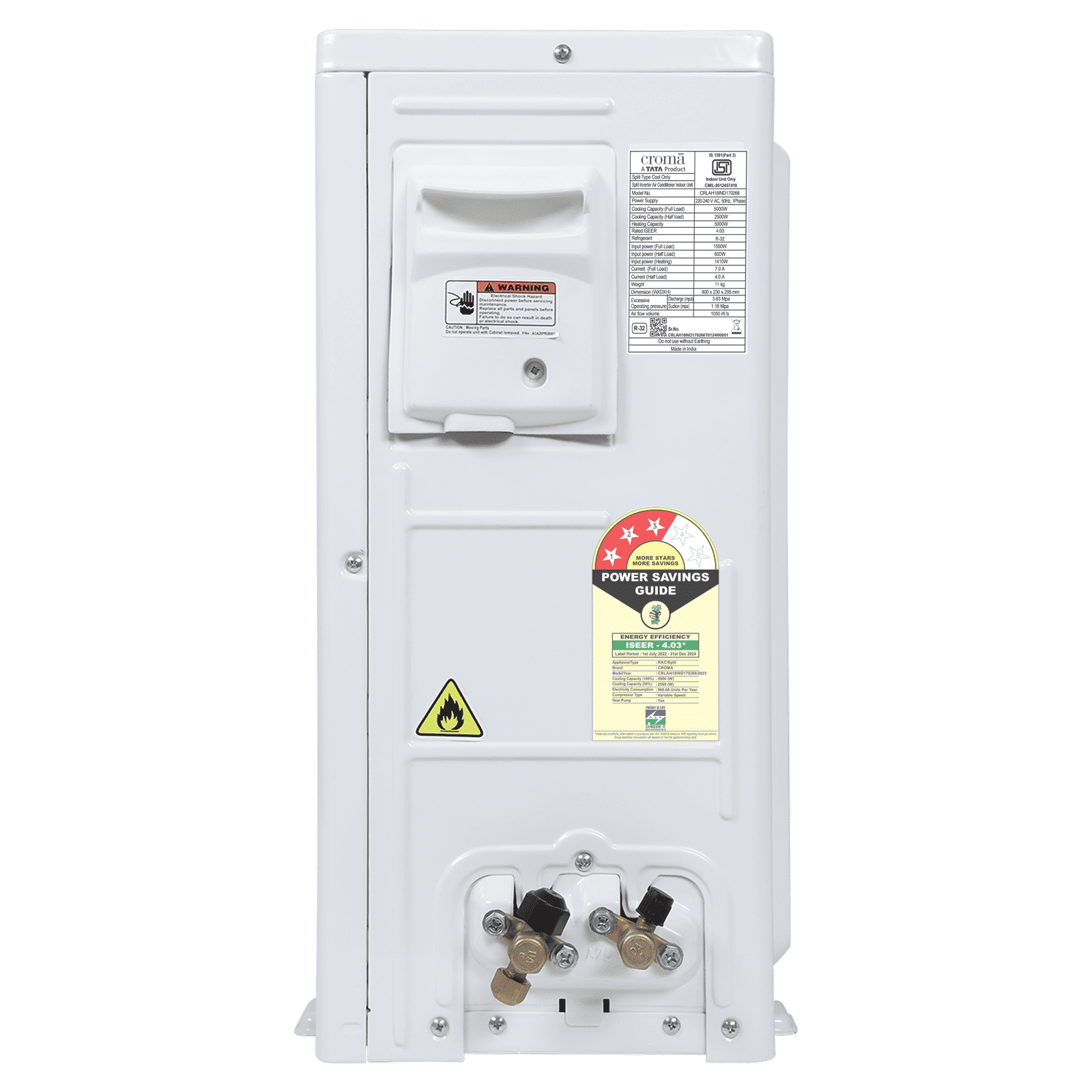 Croma 5 in 1 Convertible 1.5 Ton 3 Star Hot & Cold Split AC with PM 2.5 Filter (Copper Condenser, CRLAH18IND170266)_14