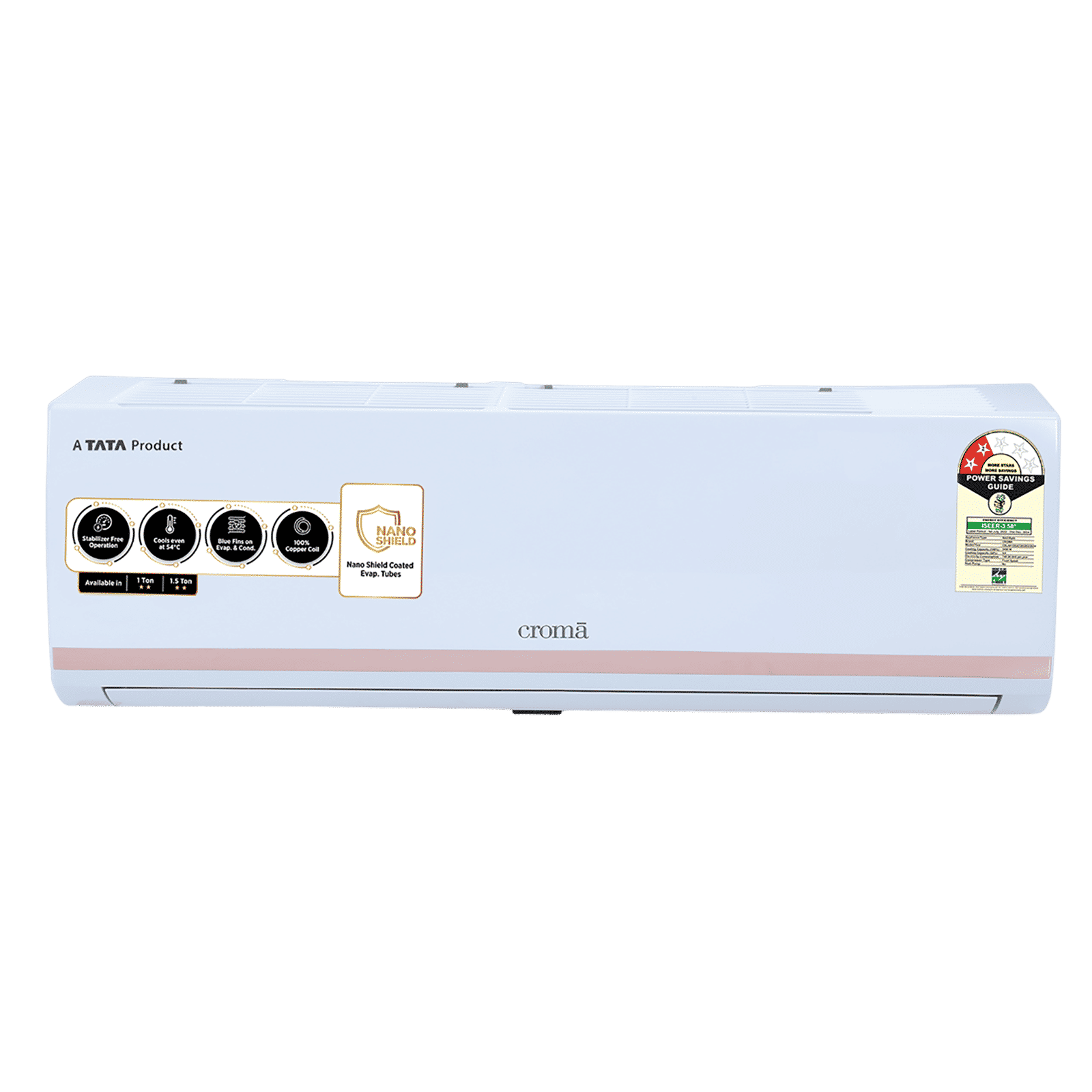 Croma 1 Ton 2 Star Split AC (Copper Condenser, Dust Filter) Croma 1 Ton 2 Star Split AC (Copper Condenser, Dust Filter)_1