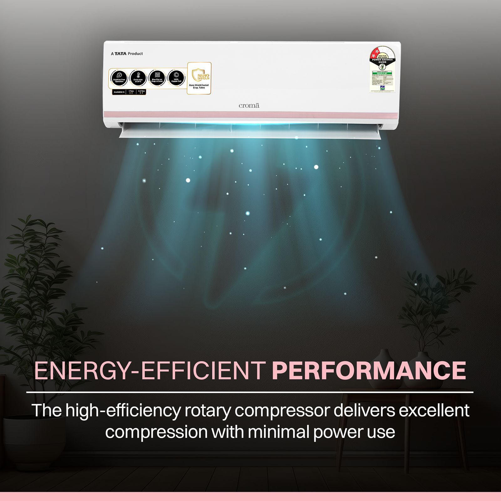 Croma 1 Ton 2 Star Split AC (Copper Condenser, Dust Filter) Croma 1 Ton 2 Star Split AC (Copper Condenser, Dust Filter)_15