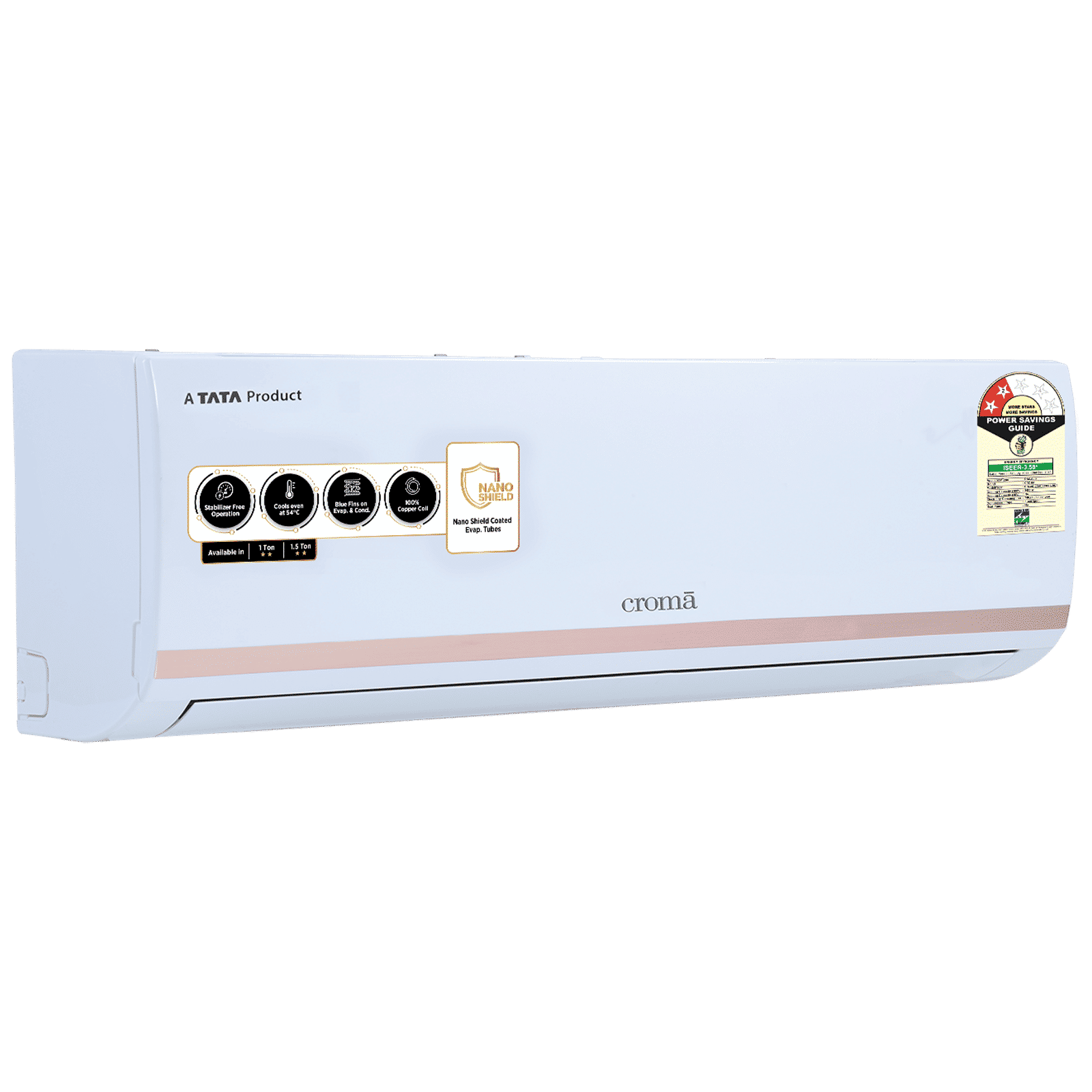 Croma 1.5 Ton 2 Star Split AC (Copper Condenser, Dust Filter)_6