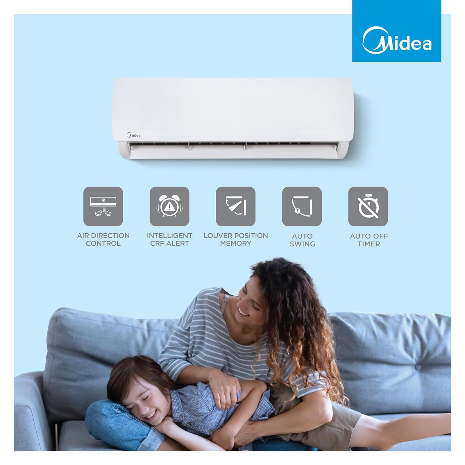 Midea Santis Pro Plus Deluxe 4 in 1 Convertible 1.5 Ton 3 Star Inverter Split AC with Auto Cleanser (Copper Condenser, MAI18SP3R34F0)_10
