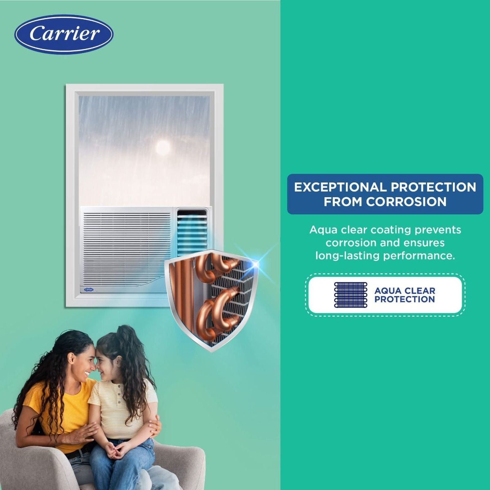 Carrier Estrella Ex 1 Ton 3 Star Fixed Speed Window AC (Copper Condenser, Dust Filter, CAW12EC3R34F0) Carrier Estrella Ex 1 Ton 3 Star Fixed Speed Window AC (Copper Condenser, Dust Filter, CAW12EC3R34F0)_20