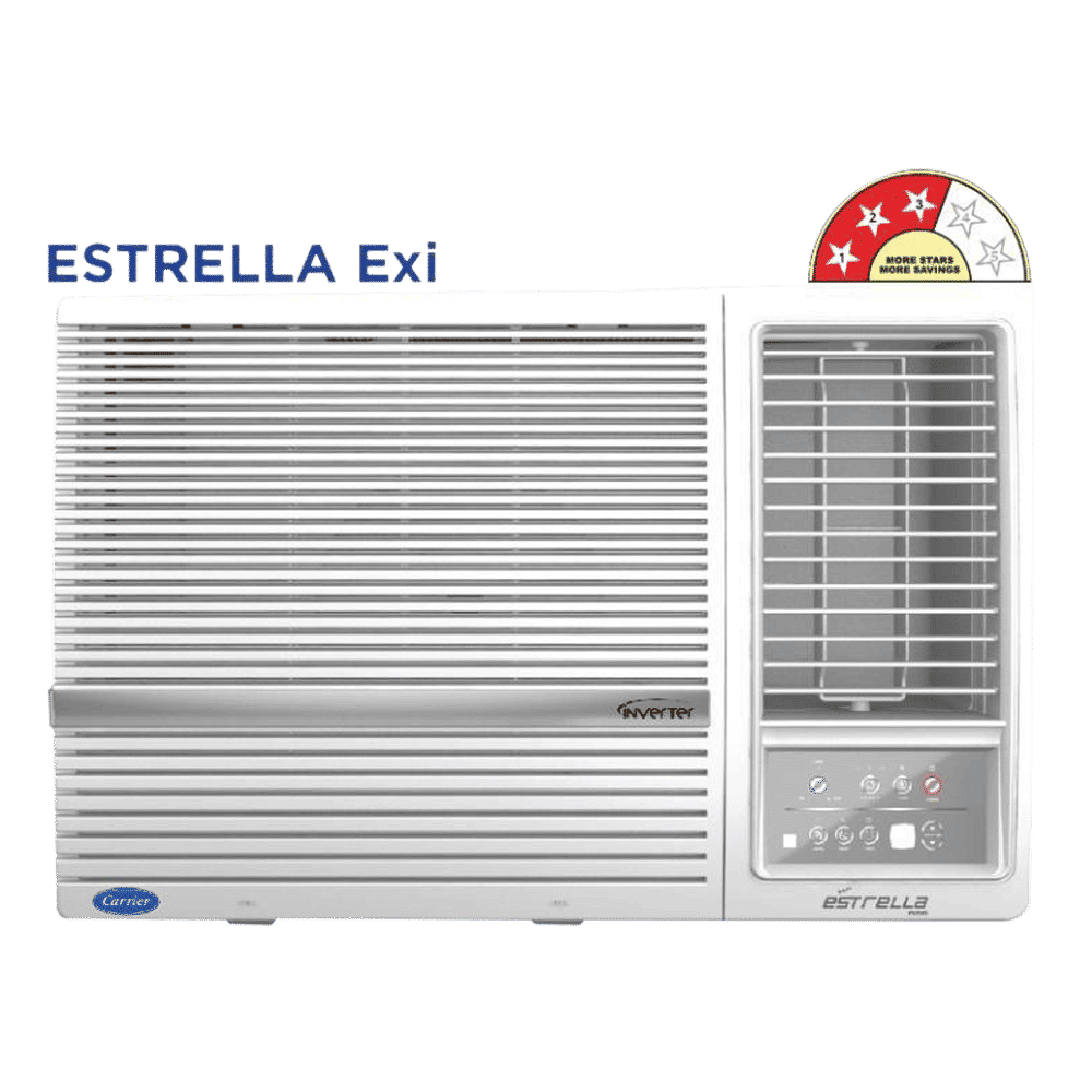 Carrier Estrella Exi 1.5 Ton 3 Star Inverter Window AC (Copper Condenser, Dust Filter, CIW18EC3R34F0) Carrier Estrella Exi 1.5 Ton 3 Star Inverter Window AC (Copper Condenser, Dust Filter, CIW18EC3R34F0)_5