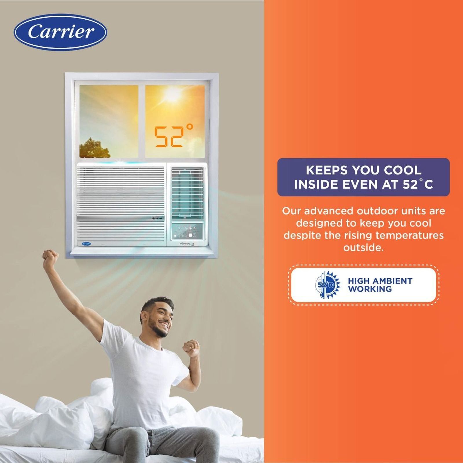 Carrier Estrella Exi 1.5 Ton 5 Star Inverter Window AC (Copper Condenser, Dust Filter, CIW18EC5R32F0)_8